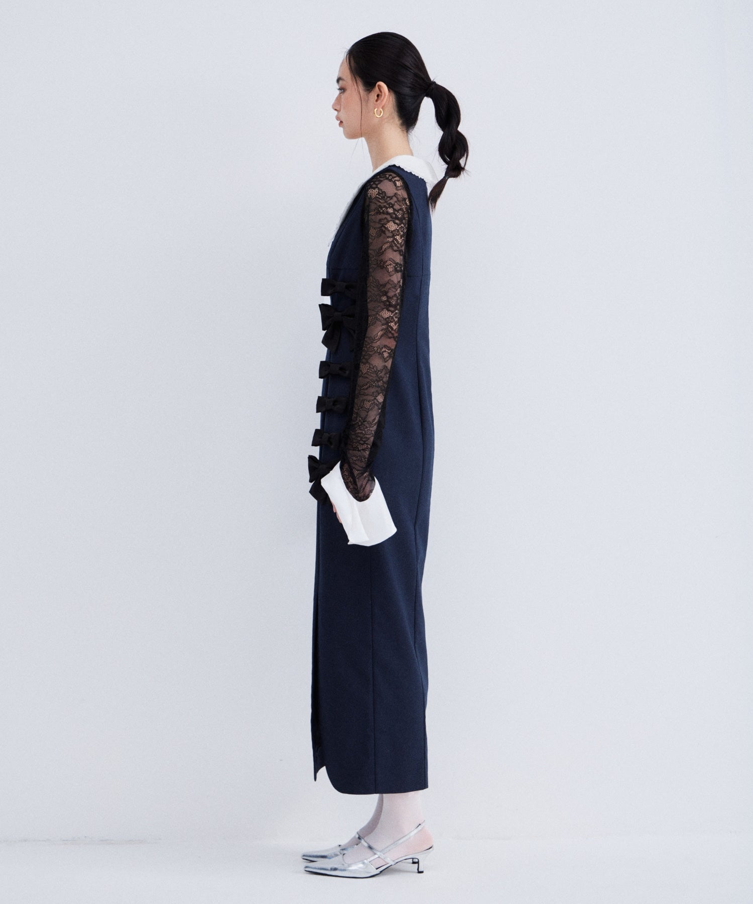 MIXED RIBBON LINE DRESS