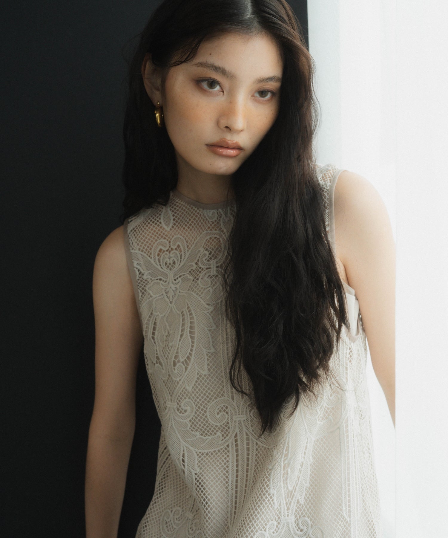 CHEMICAL LACE ZIPPER DRESS