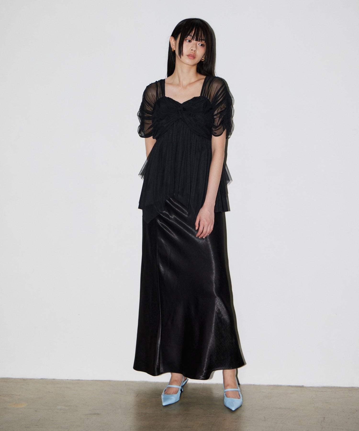 SATIN NARROW SKIRT SETUP