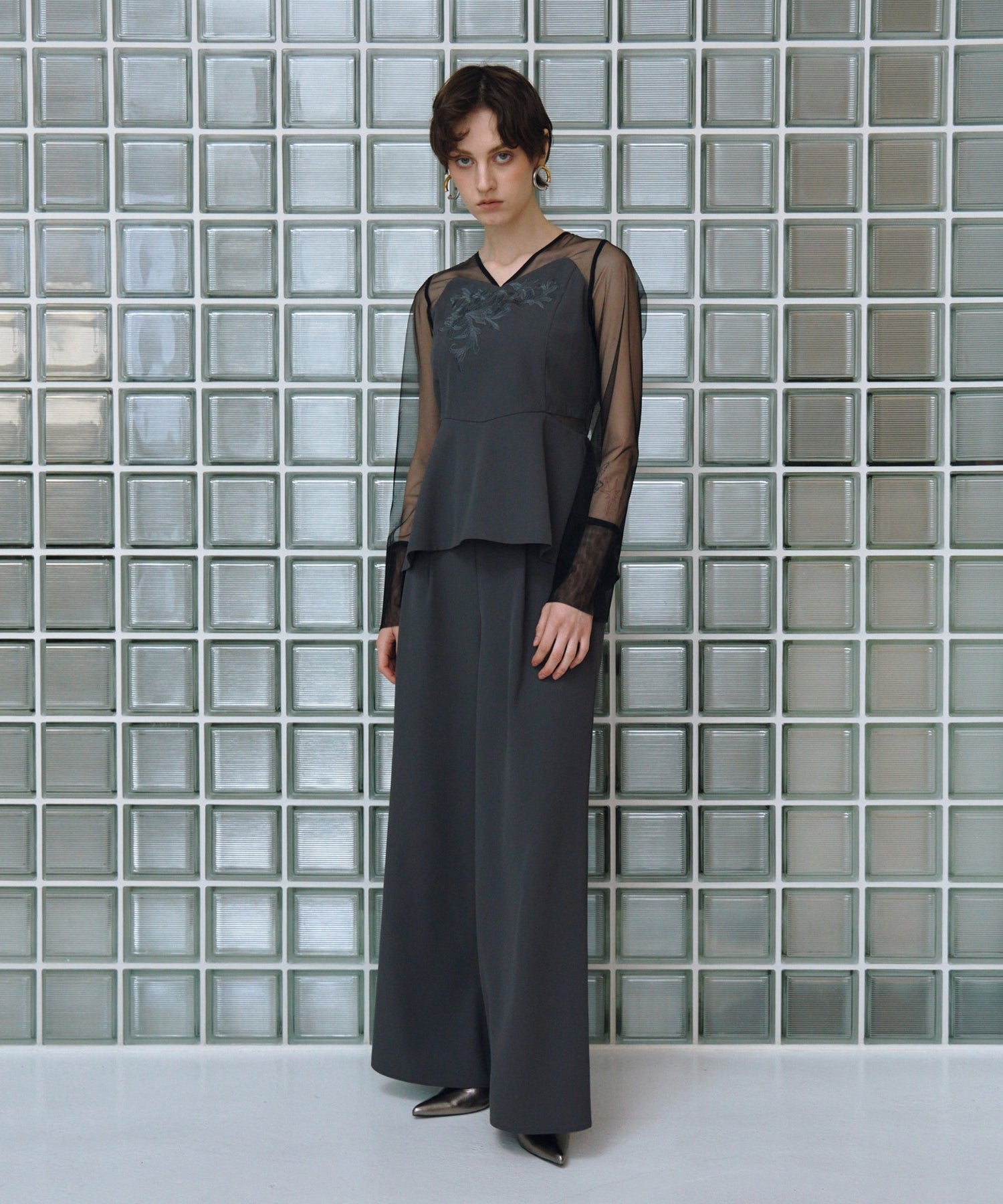 LACE PANEL ACCENT SETUP PANTS DRESS