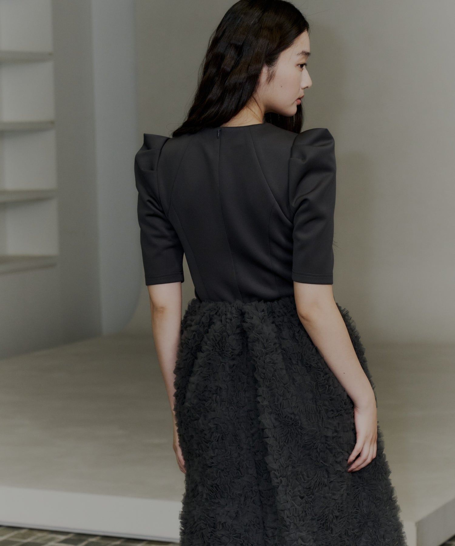 MOCOMOCO SET UP HALF SLEEVE DRESS