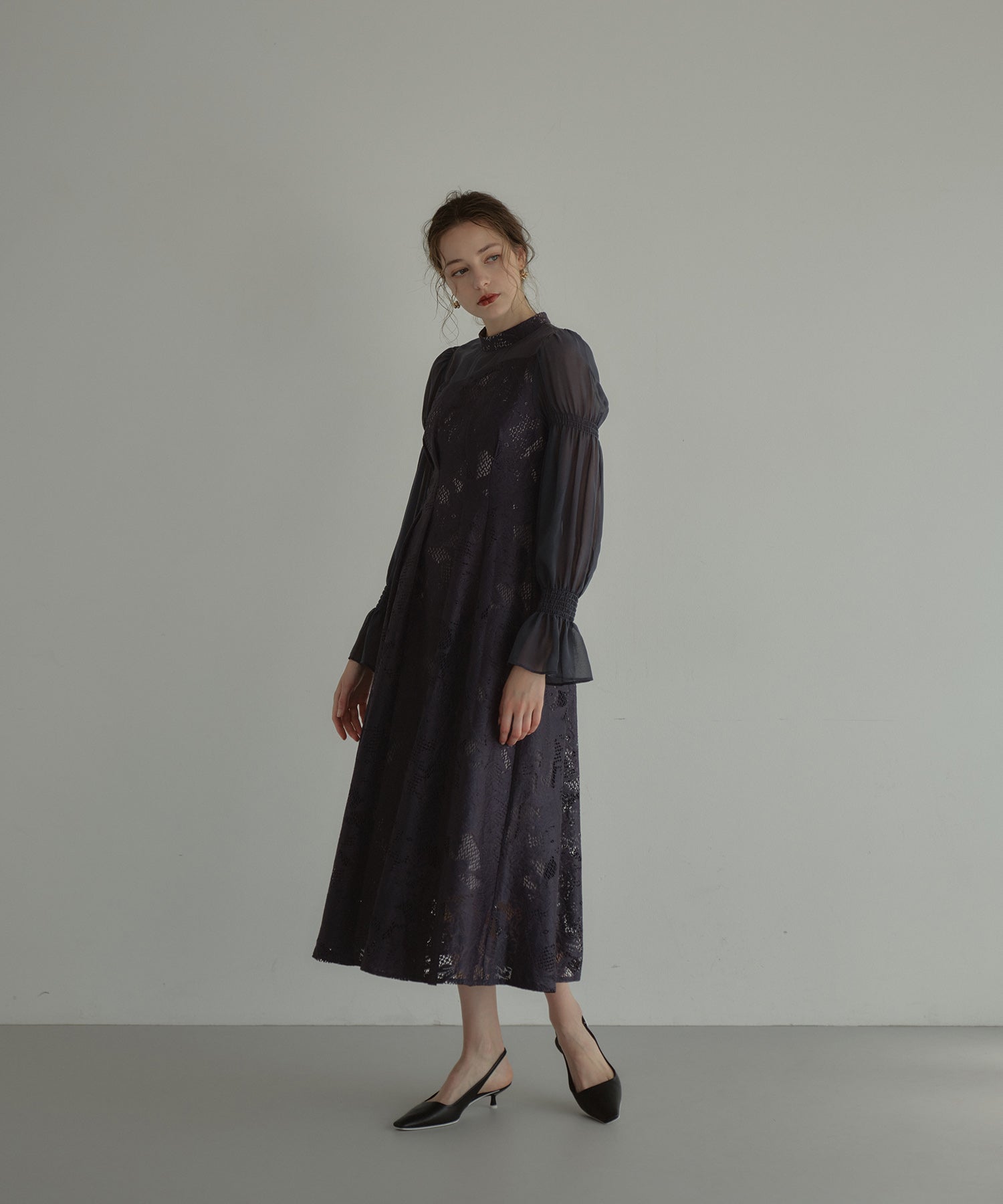 ASYMMETRY TACK DRESS