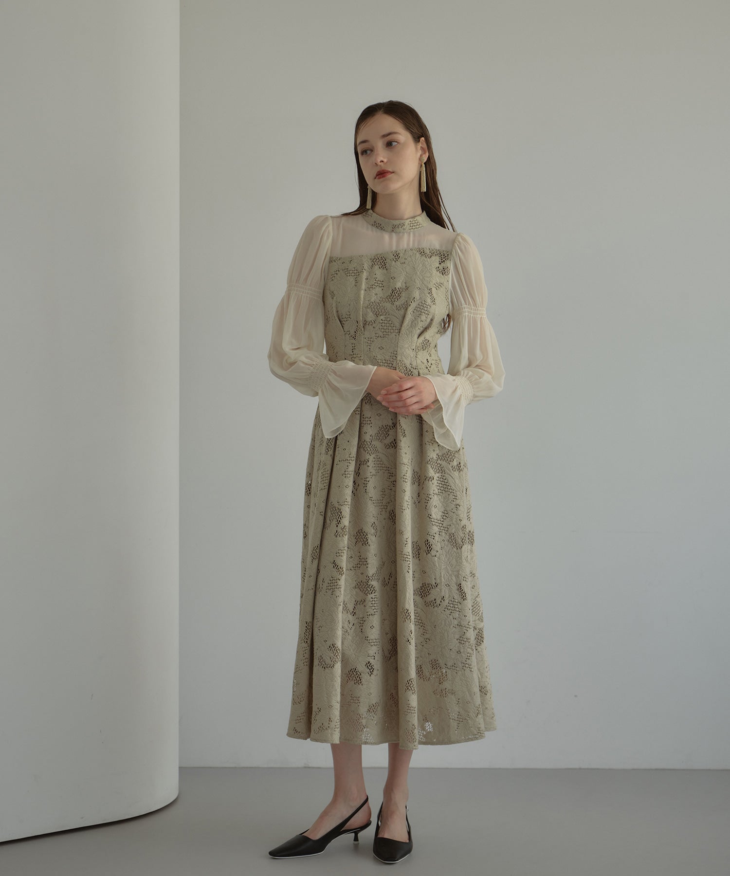 ASYMMETRY TACK DRESS