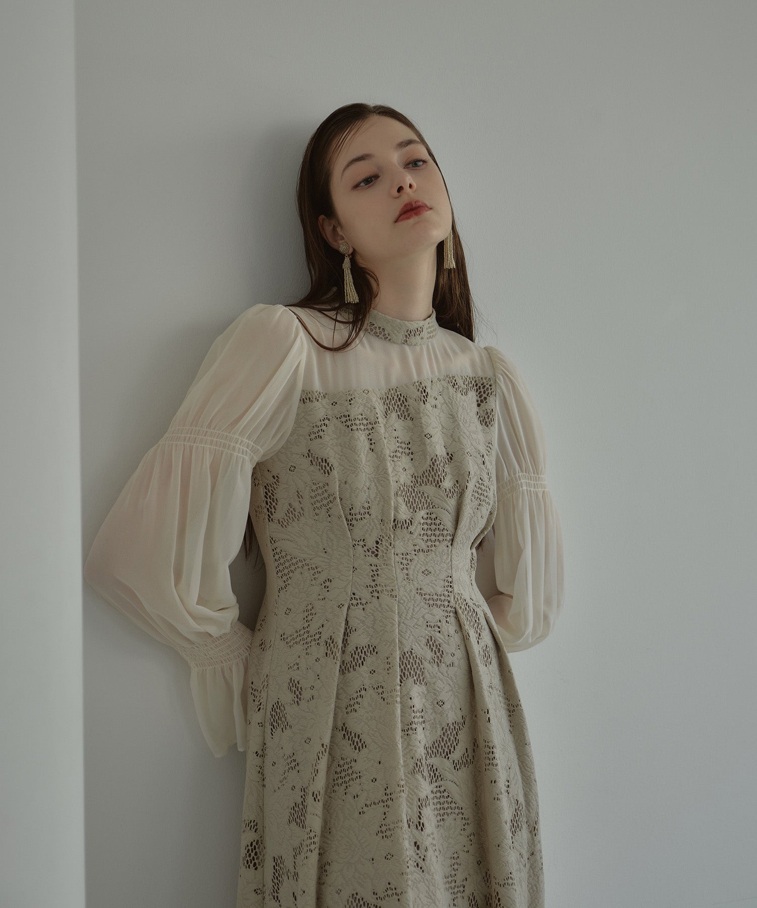 ASYMMETRY TACK DRESS