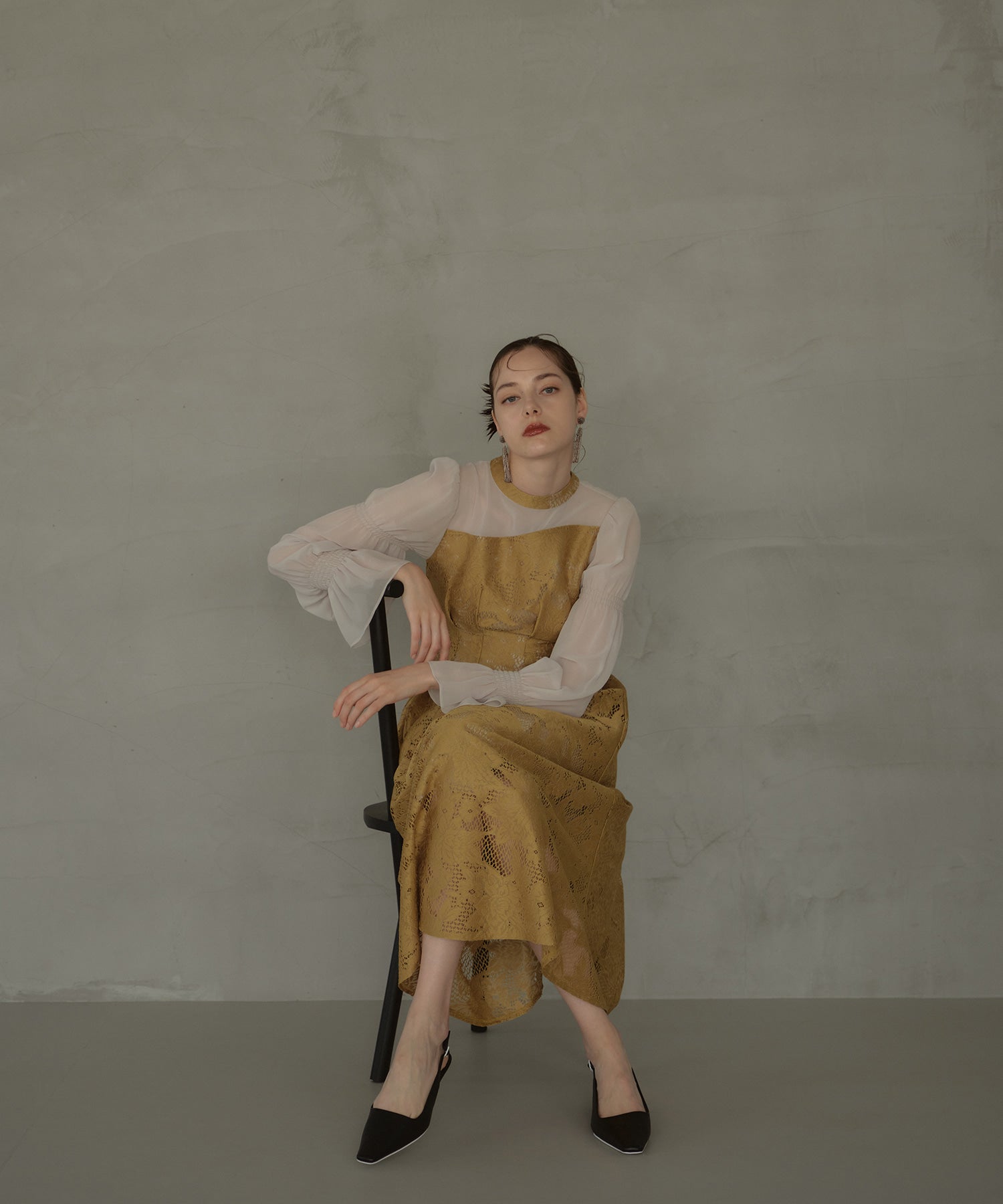 ASYMMETRY TACK DRESS