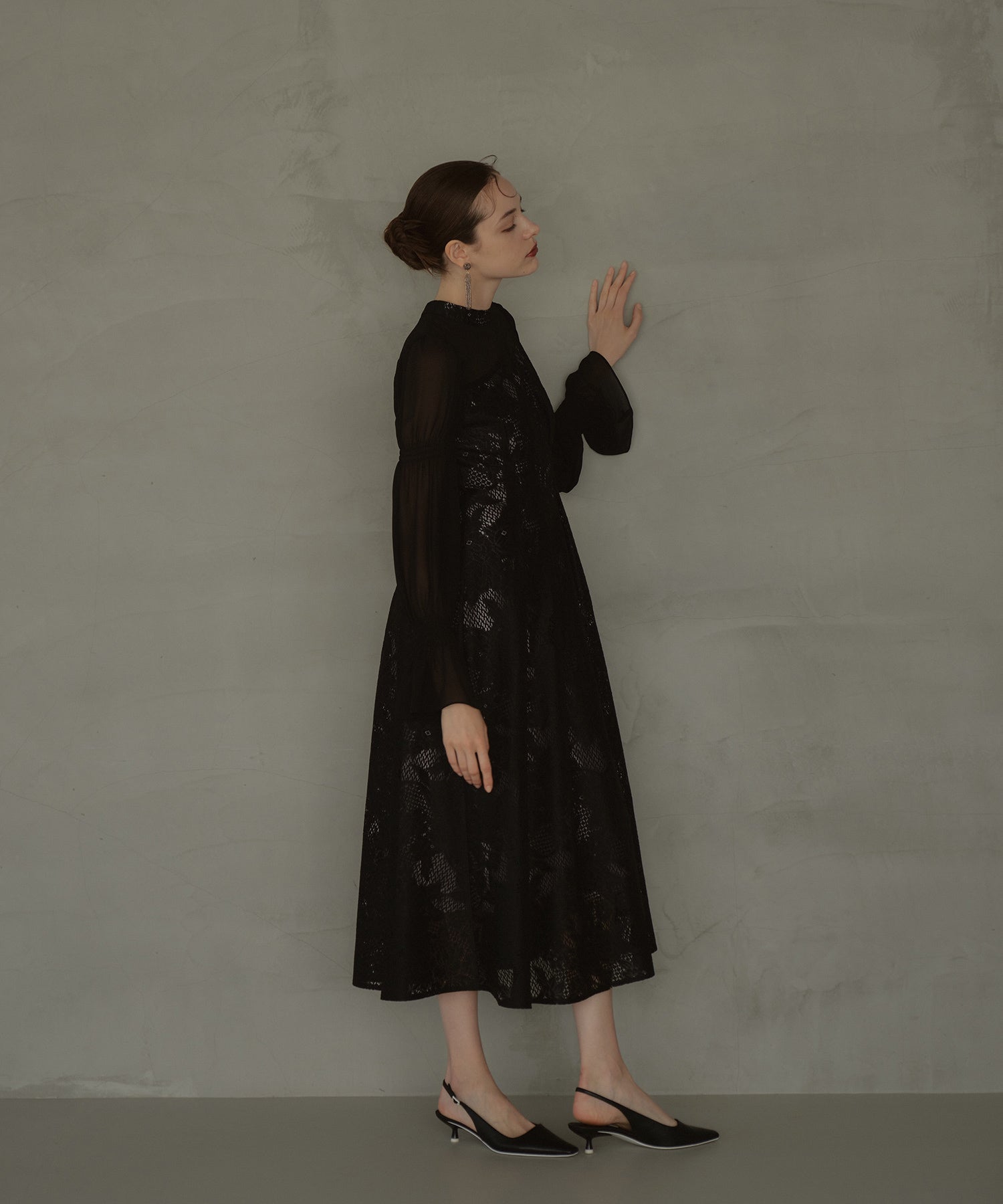 ASYMMETRY TACK DRESS