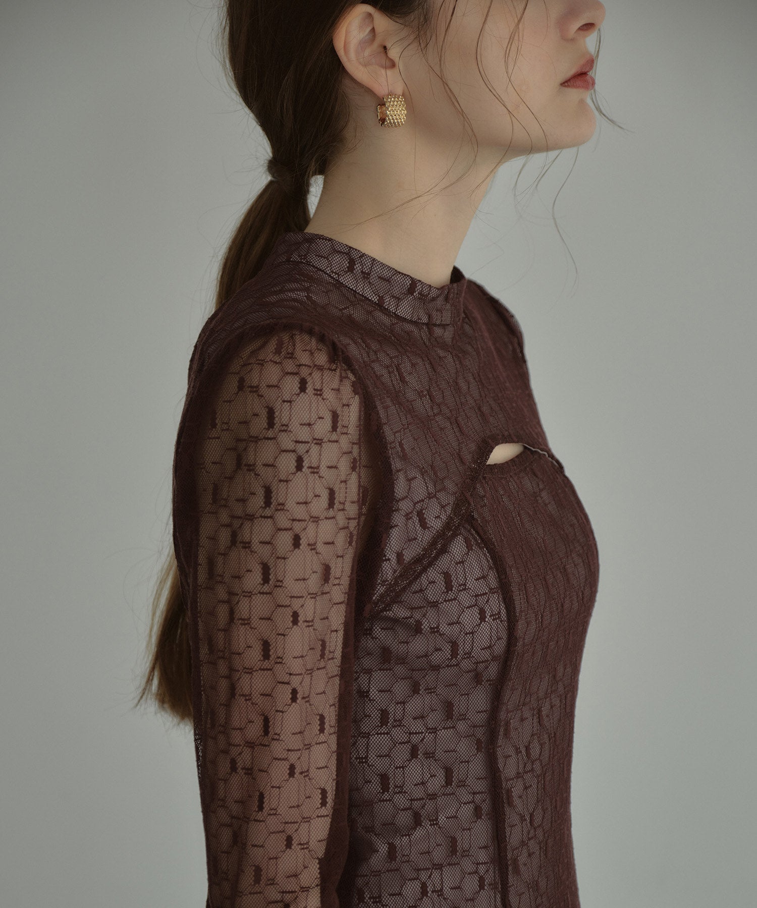 BACK OPEN GEOMETRIC DRESS