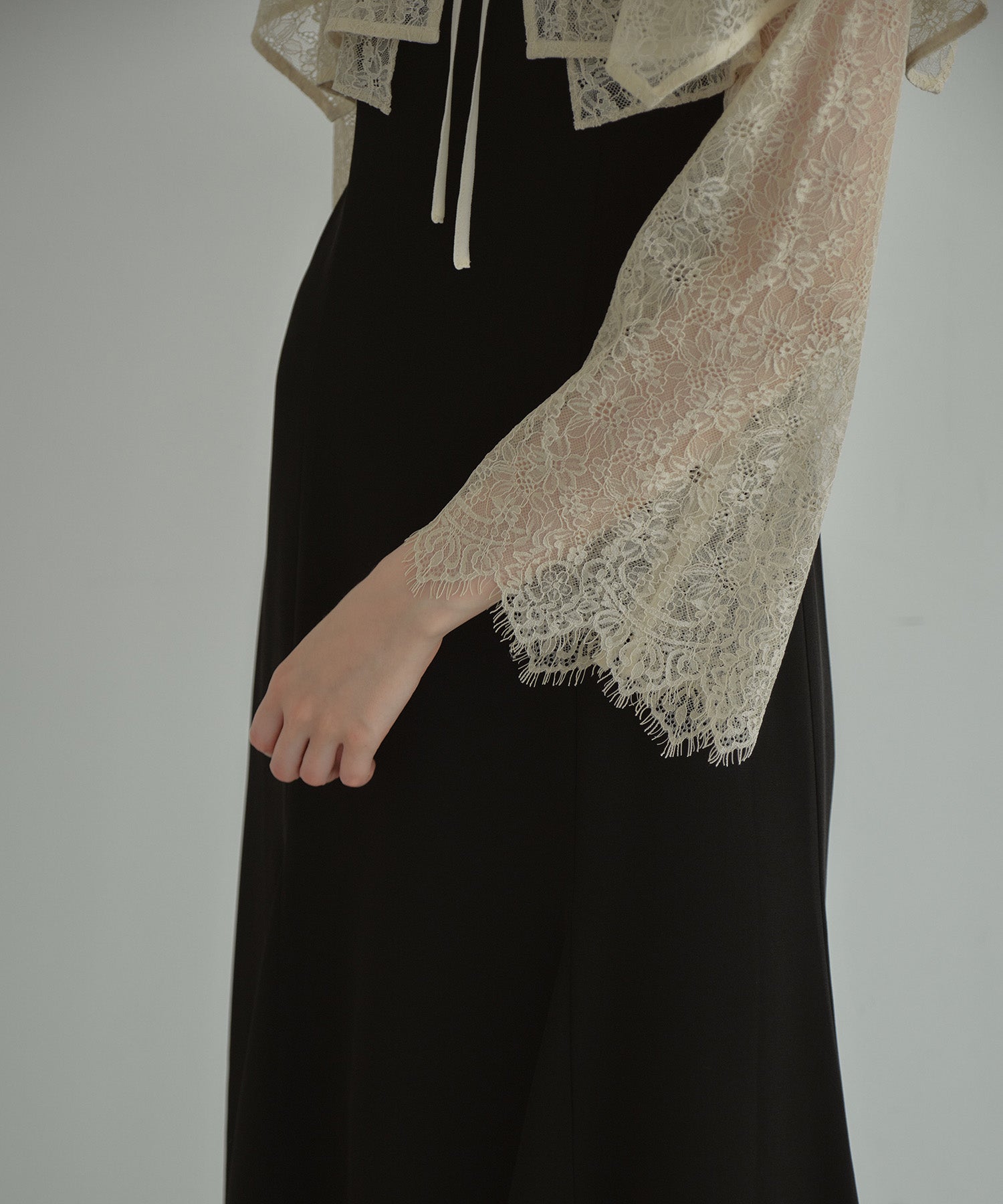LAYERED CAPE DRESS