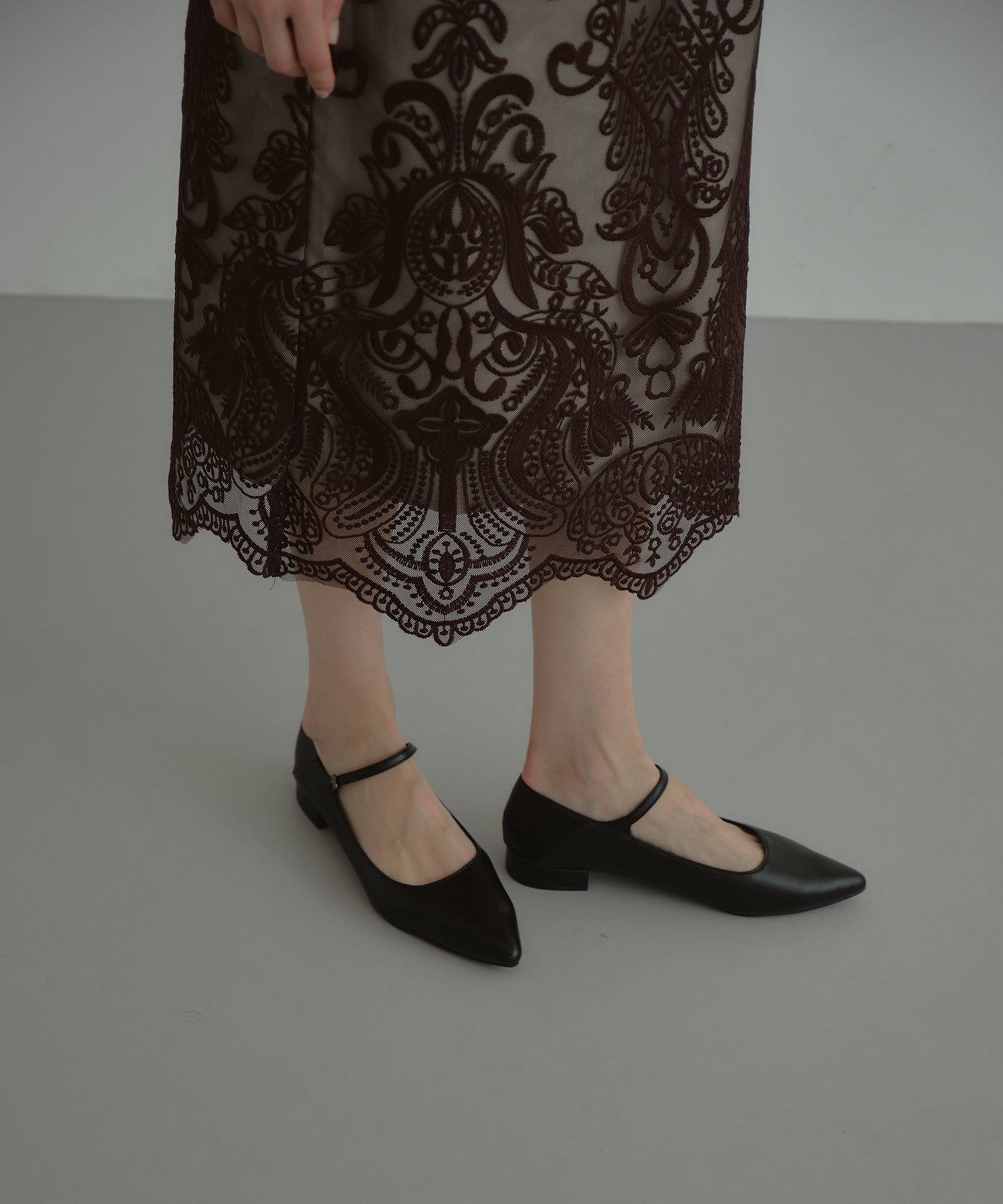 DAMASK GATHER DRESS