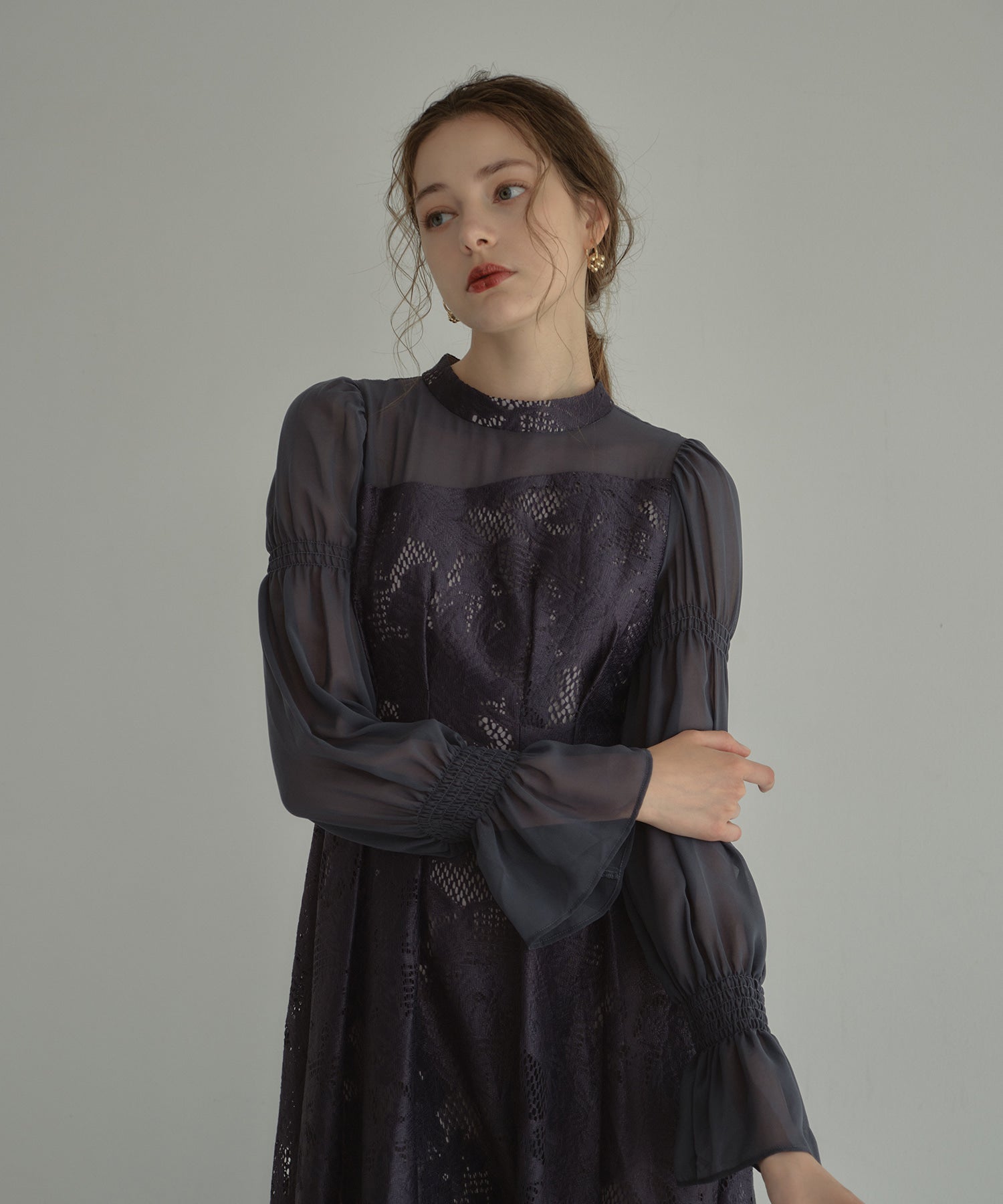 ASYMMETRY TACK DRESS