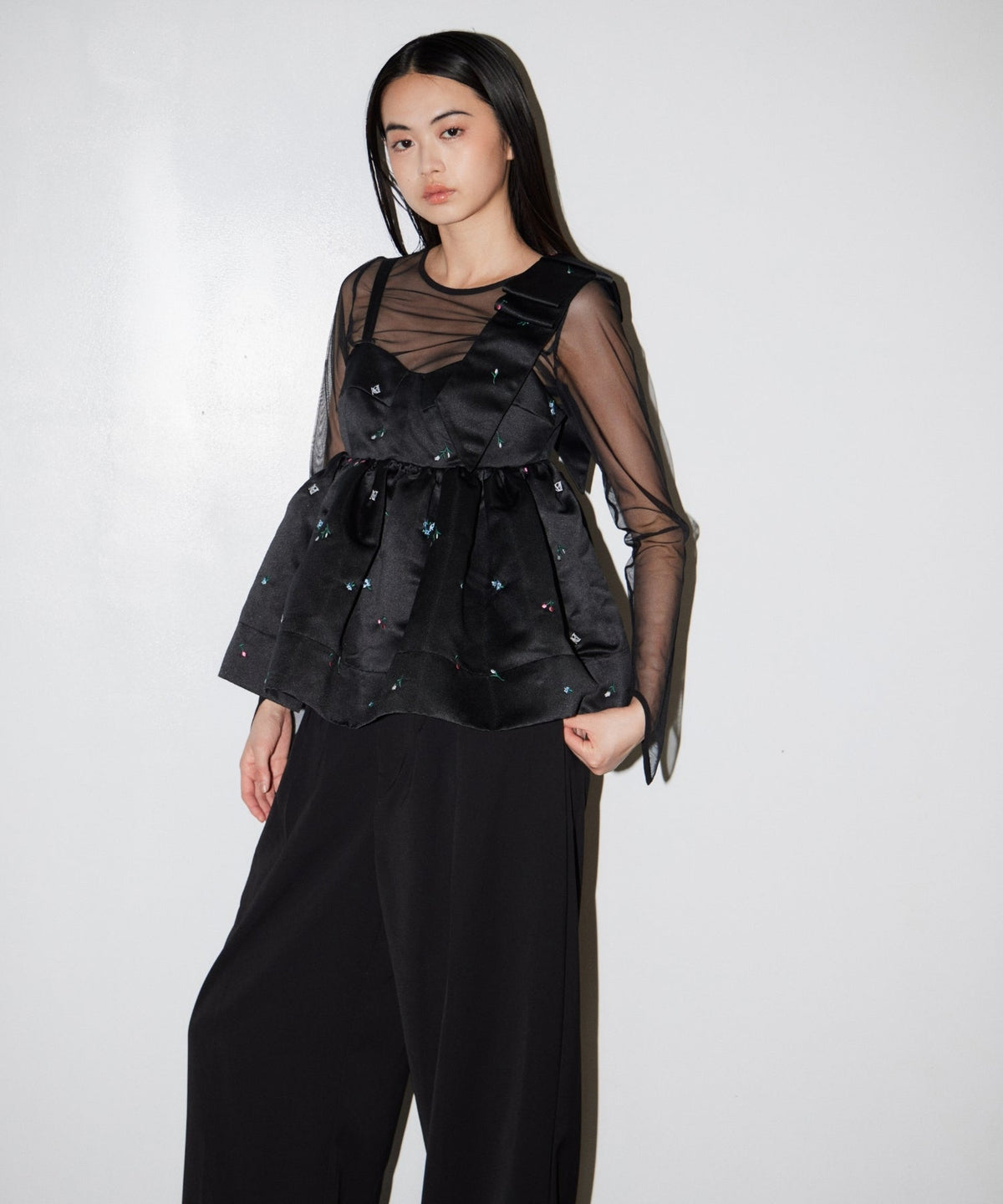 【POPUP】DOT SHEER TOPS