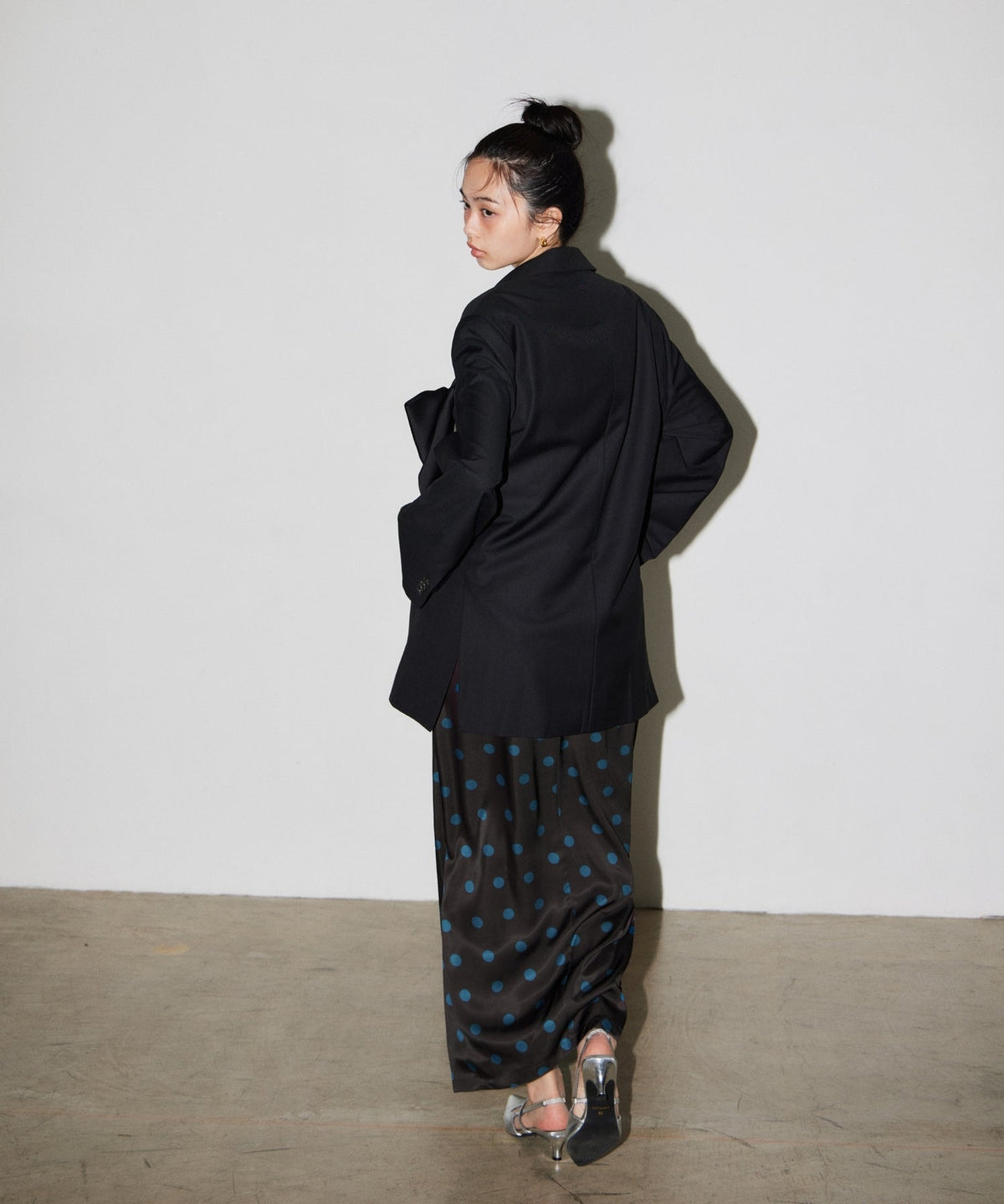 【POPUP】MINIMAL DOT SATIN DRESS