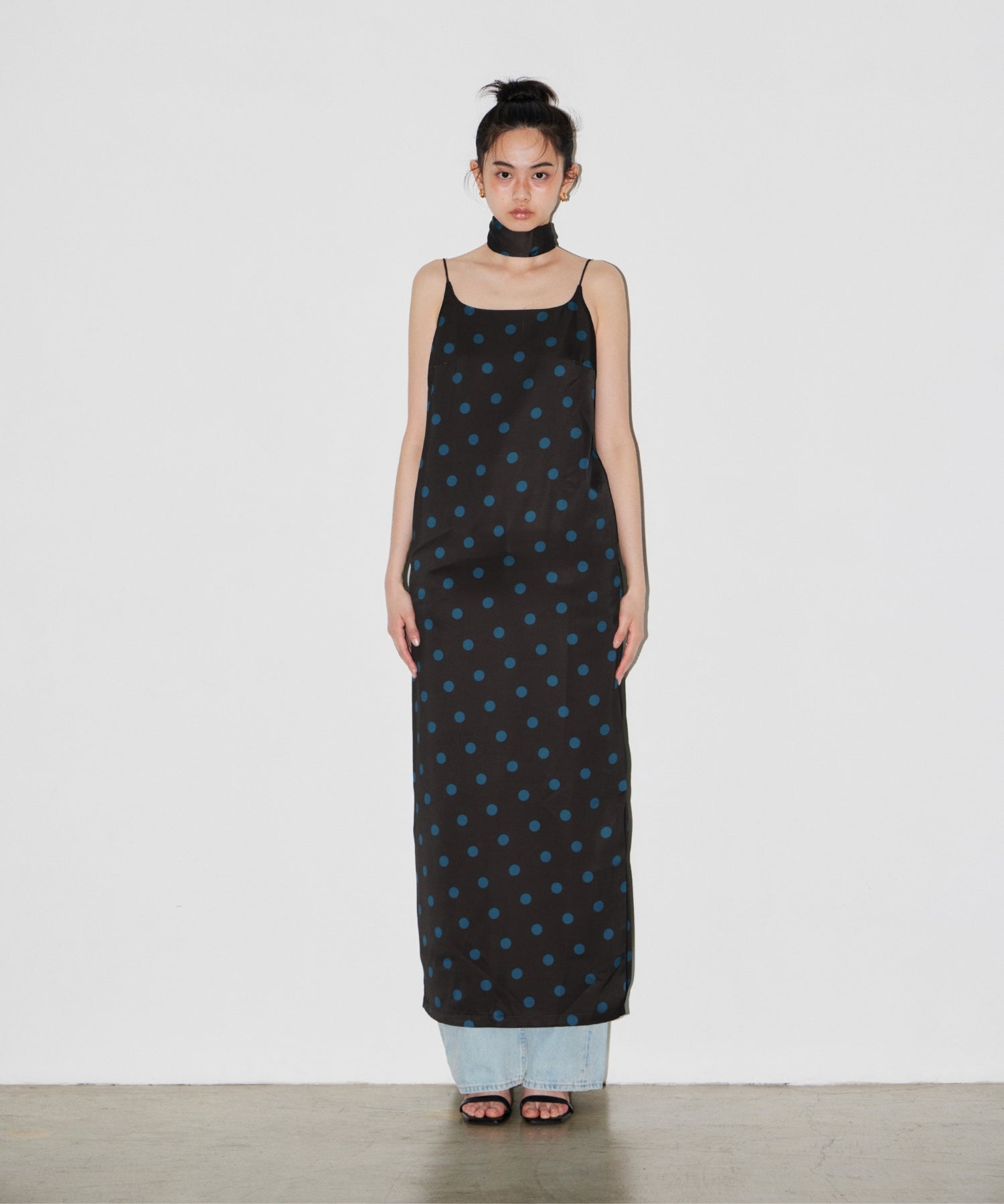 【POPUP】MINIMAL DOT SATIN DRESS