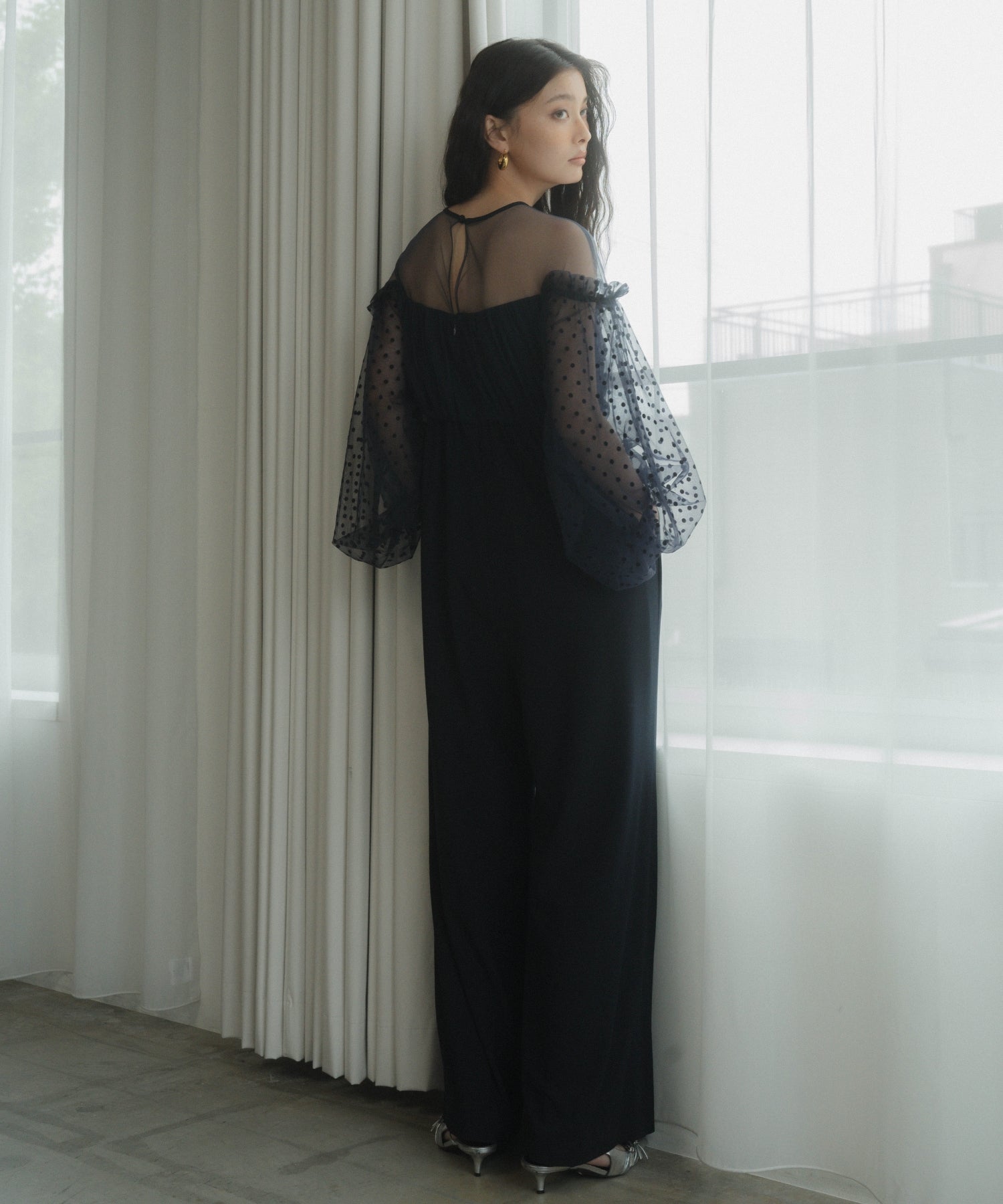 【日曜限定値下げ】ANDRESD flocky dot pants dress FLOCKY DOT PANTS DRESS