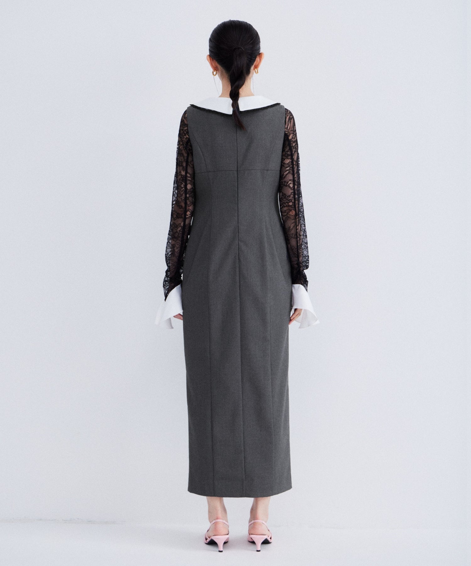 MIXED RIBBON LINE DRESS