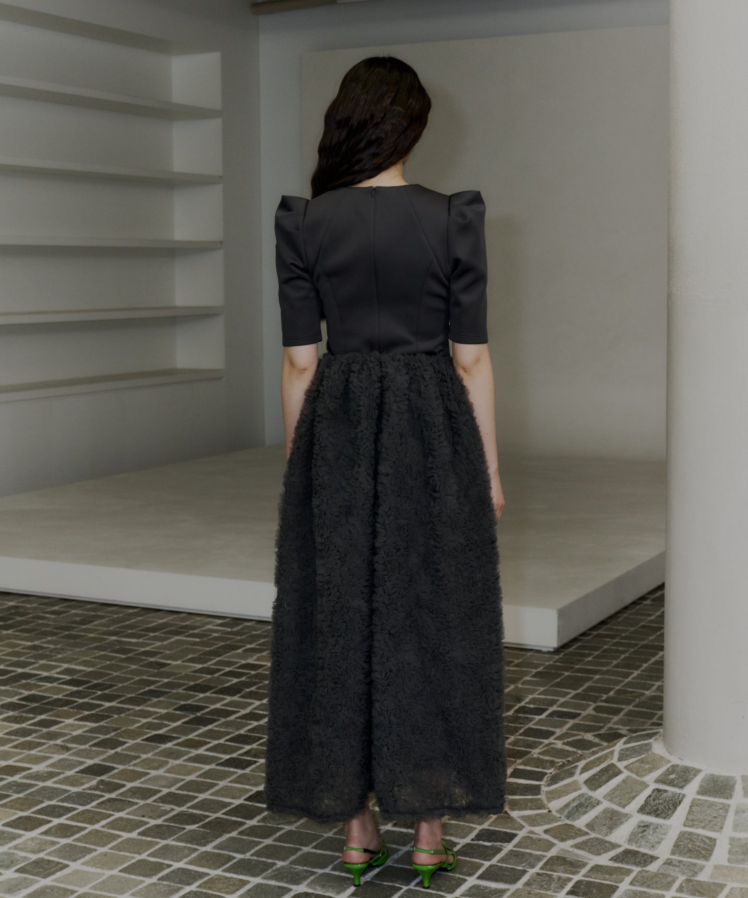 MOCOMOCO SET UP HALF SLEEVE DRESS