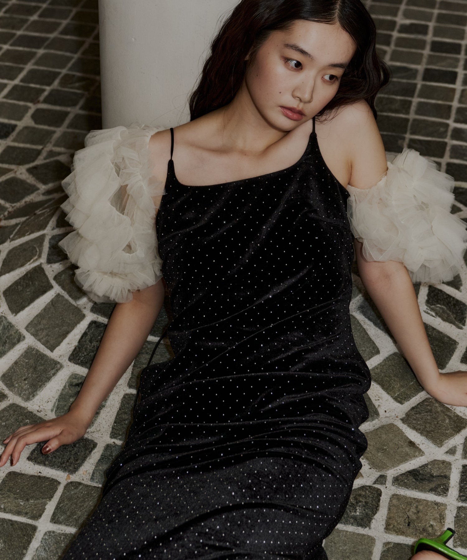 MIXING FRILLS BOLERO