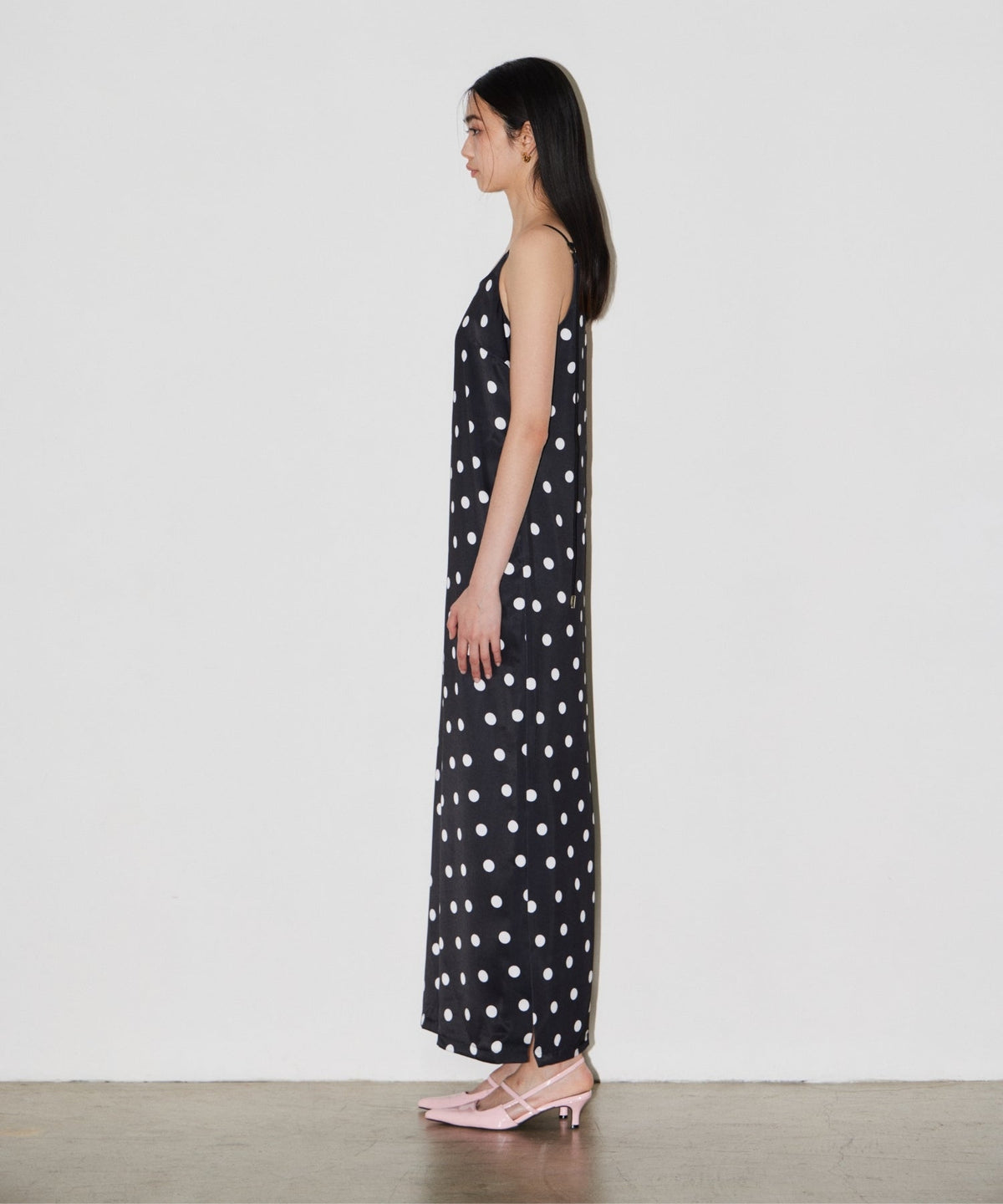 【POPUP】MINIMAL DOT SATIN DRESS