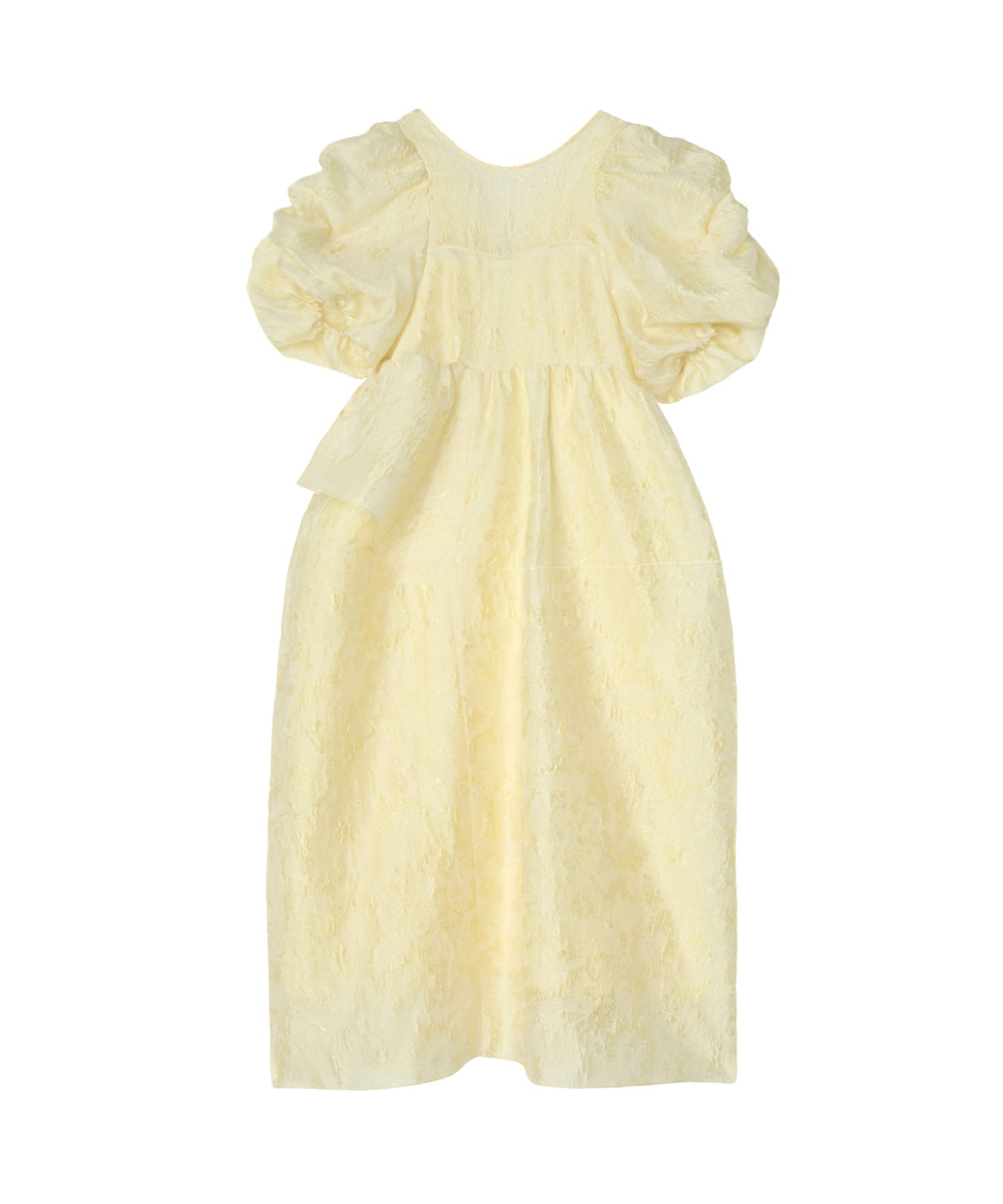【POPUP】BUBBLE SLEEVE JACQUARD DRESS