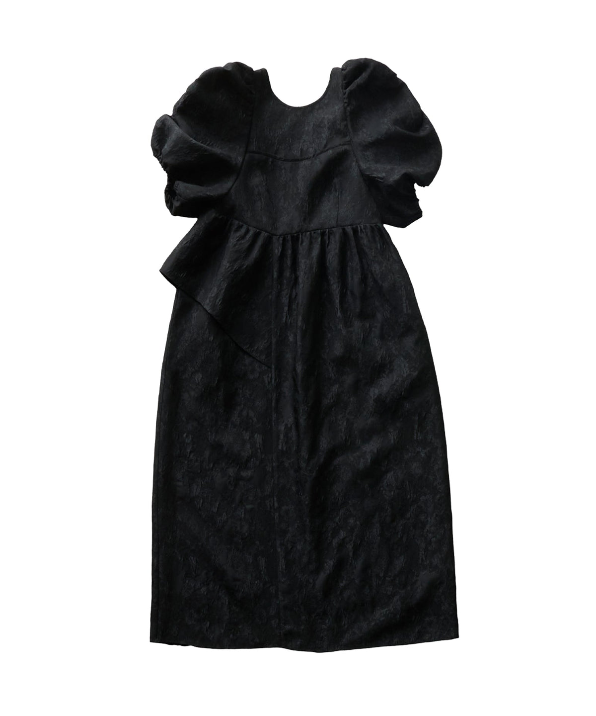 【POPUP】BUBBLE SLEEVE JACQUARD DRESS