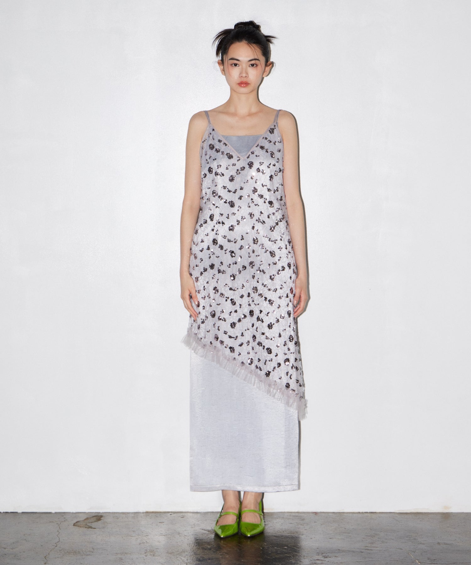 【POPUP】FLOWER SPANGLE CAMI DRESS