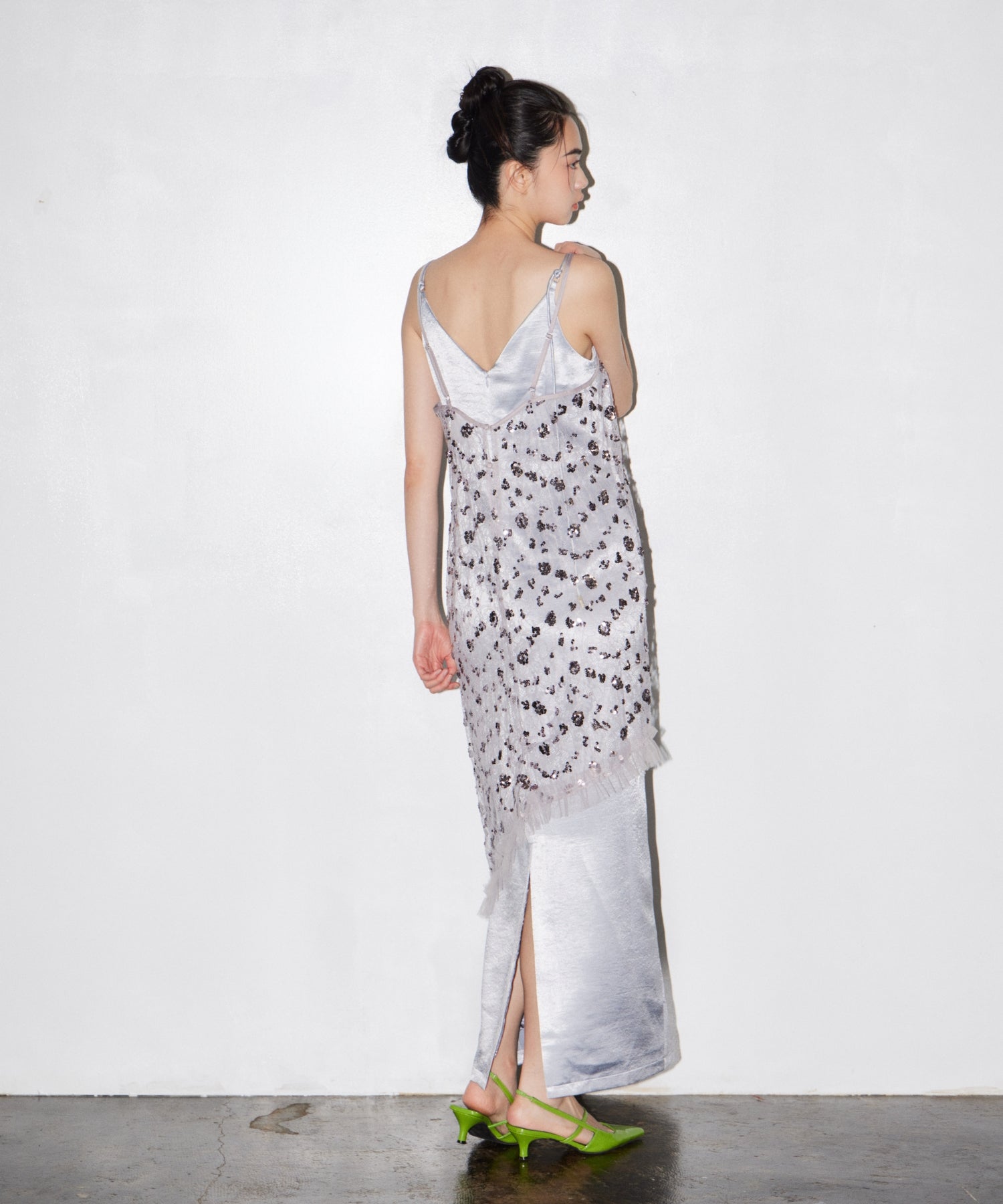 【POPUP】FLOWER SPANGLE CAMI DRESS