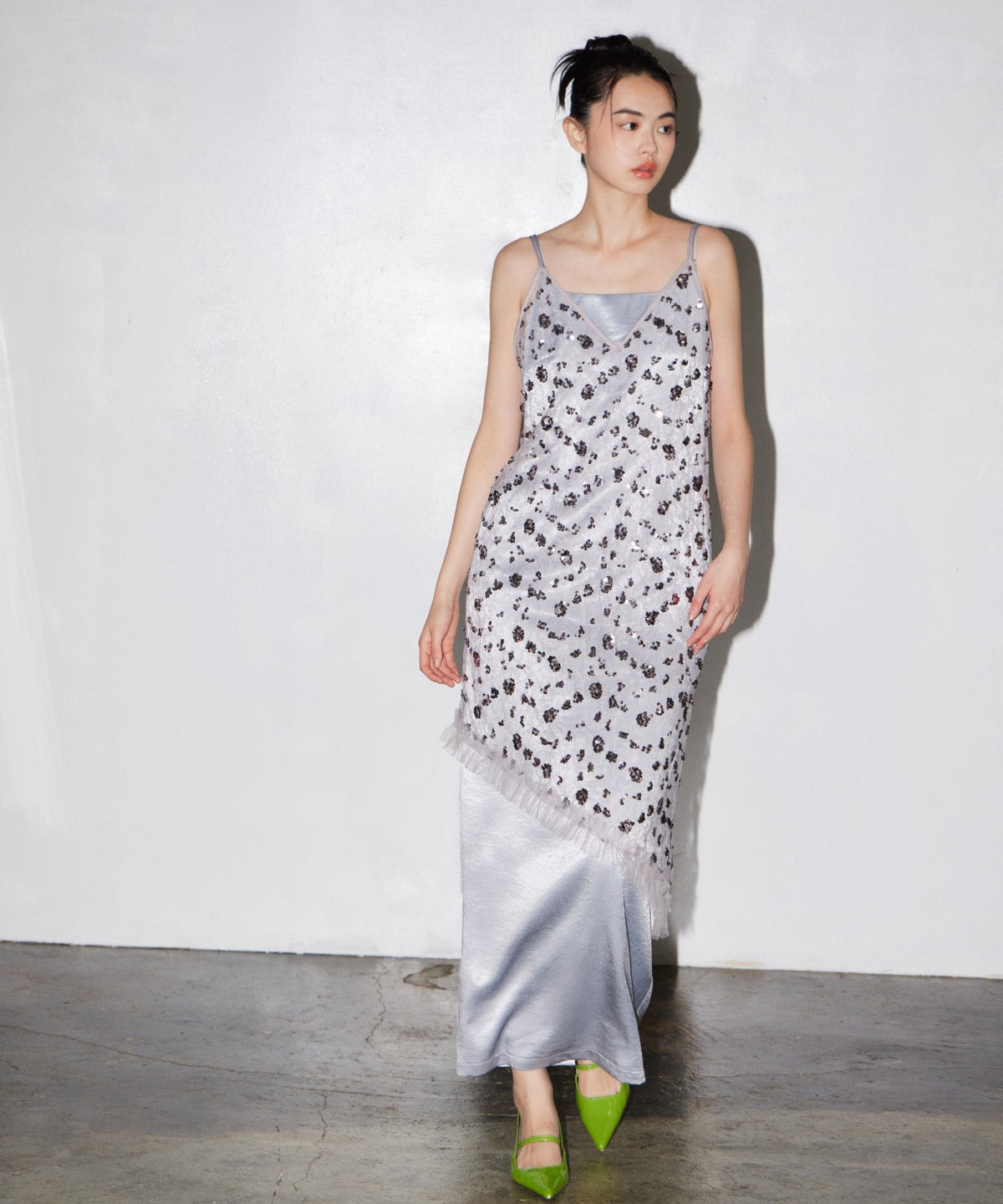 【POPUP】FLOWER SPANGLE CAMI DRESS