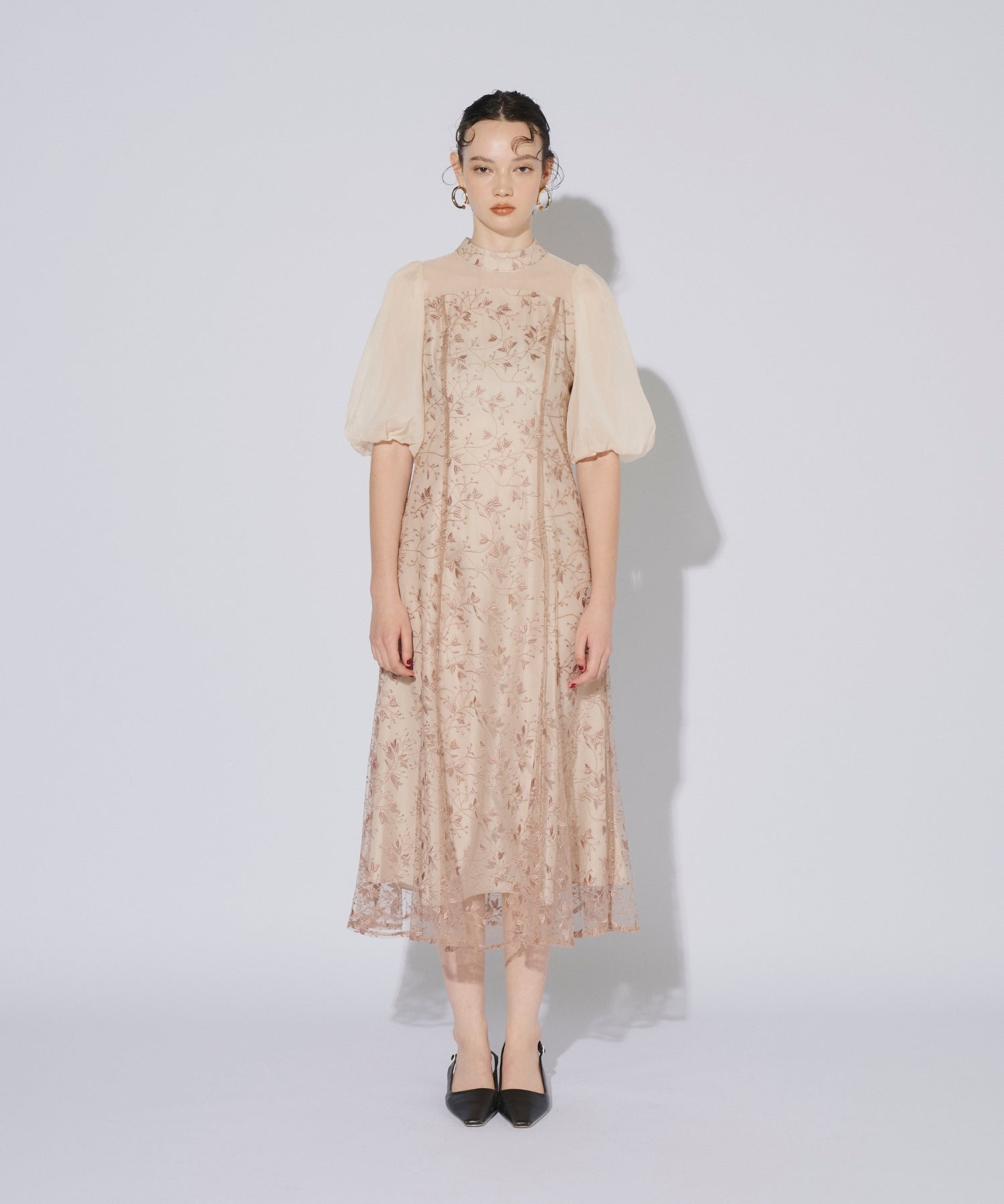 ORGANDY SLEEVE DRESS