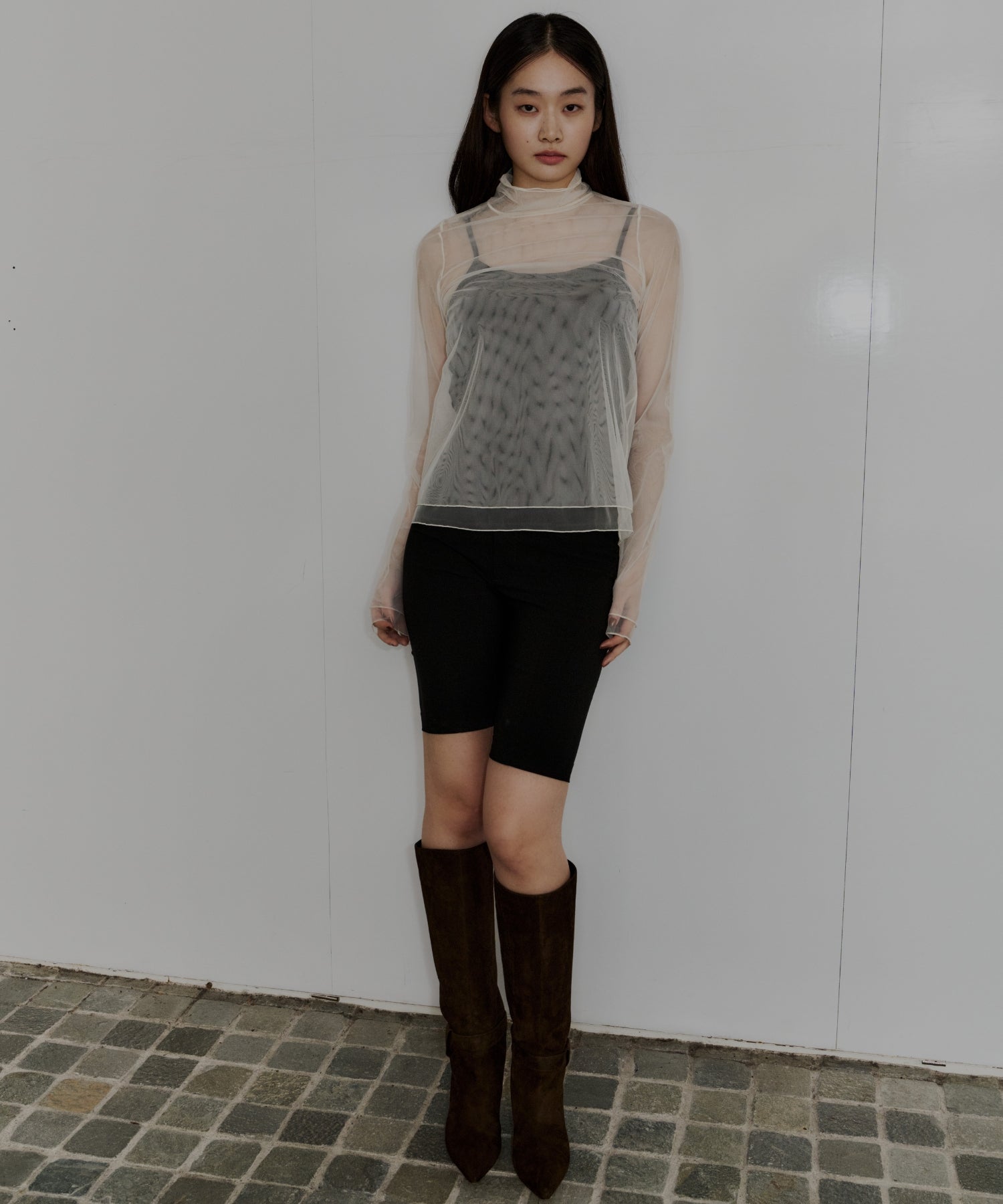 【POPUP】TULLE LAYERED TOPS