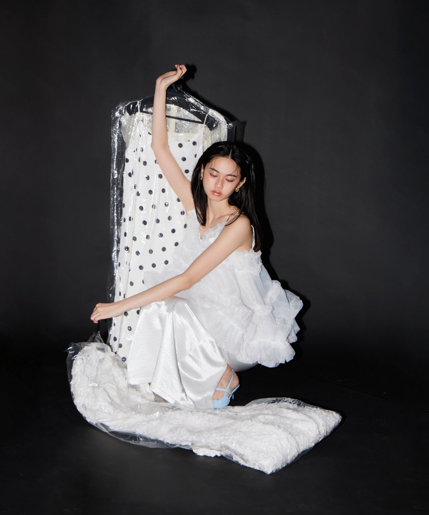 【POPUP】ORGANZA FRILL BALLOON CAMI