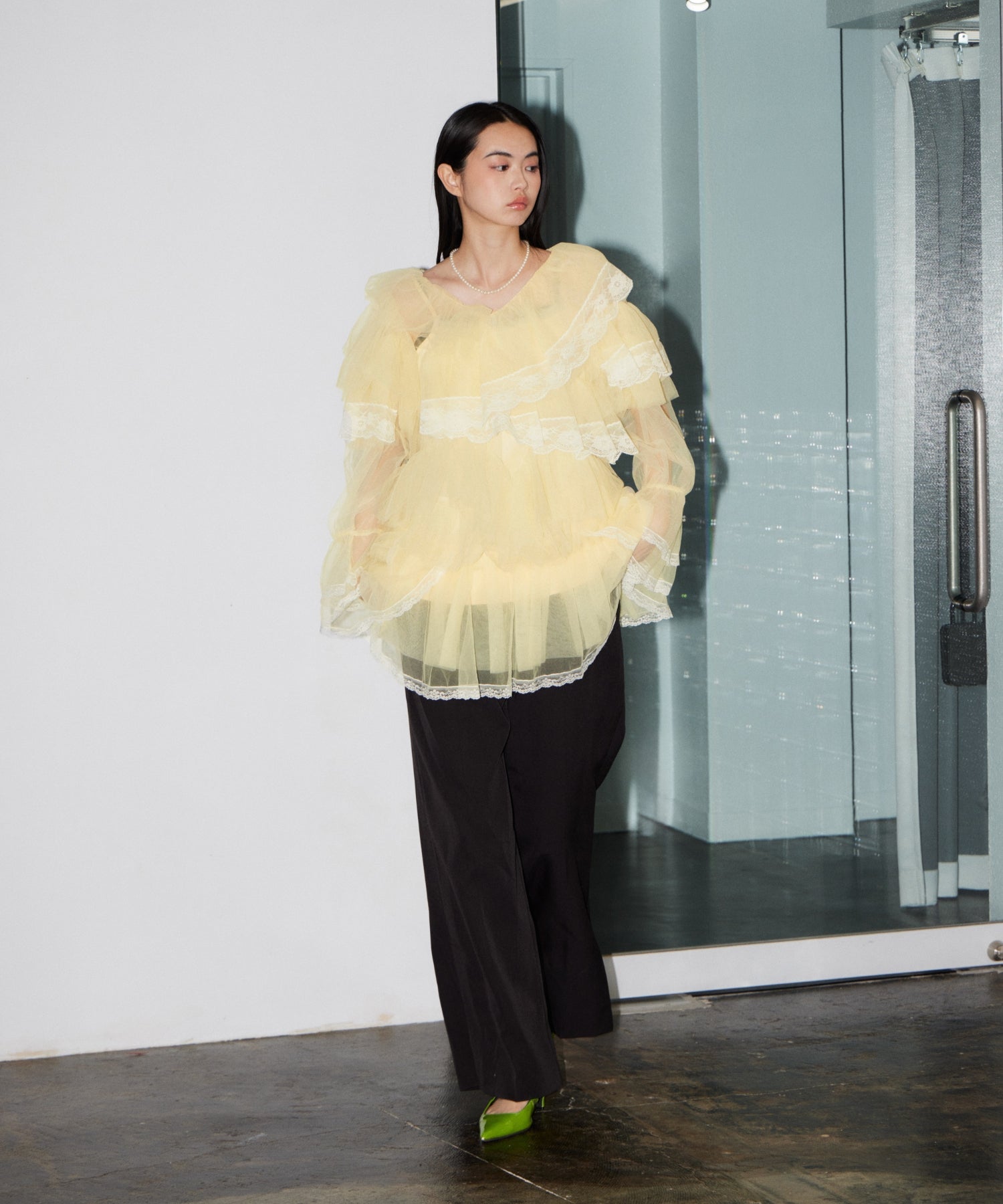RUFFLE TULLE TOPS & MINI DRESS