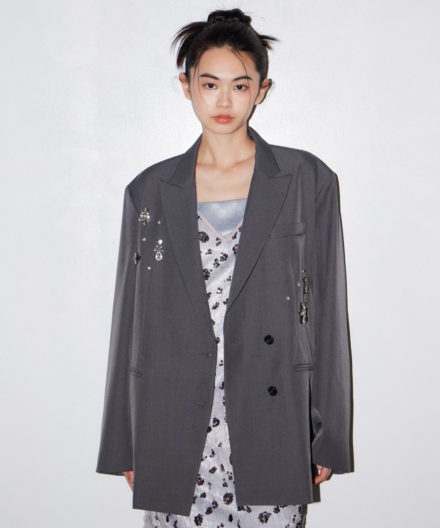 【POPUP】FLOWER SPANGLE CAMI DRESS