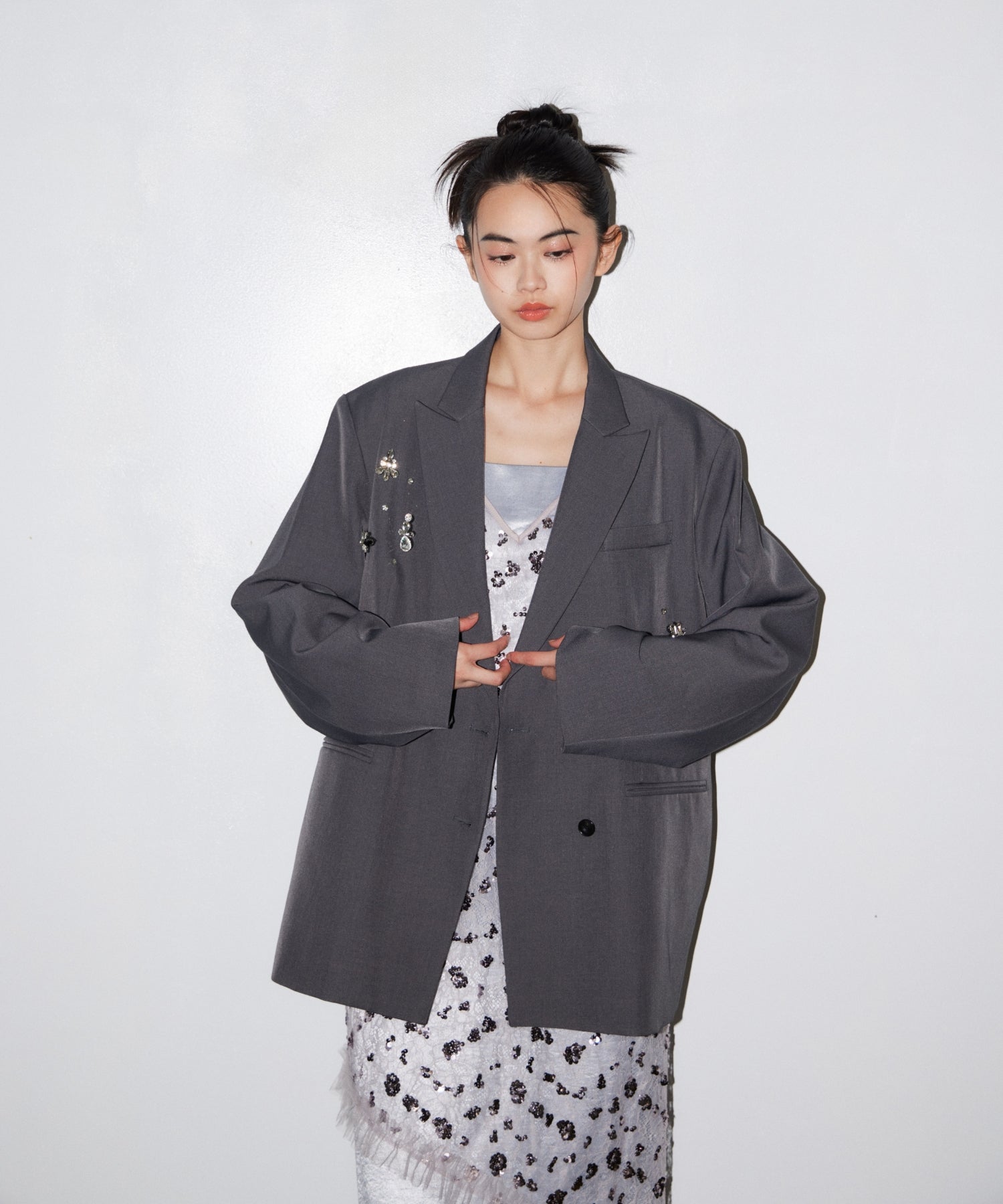 【POPUP】FLOWER SPANGLE CAMI DRESS