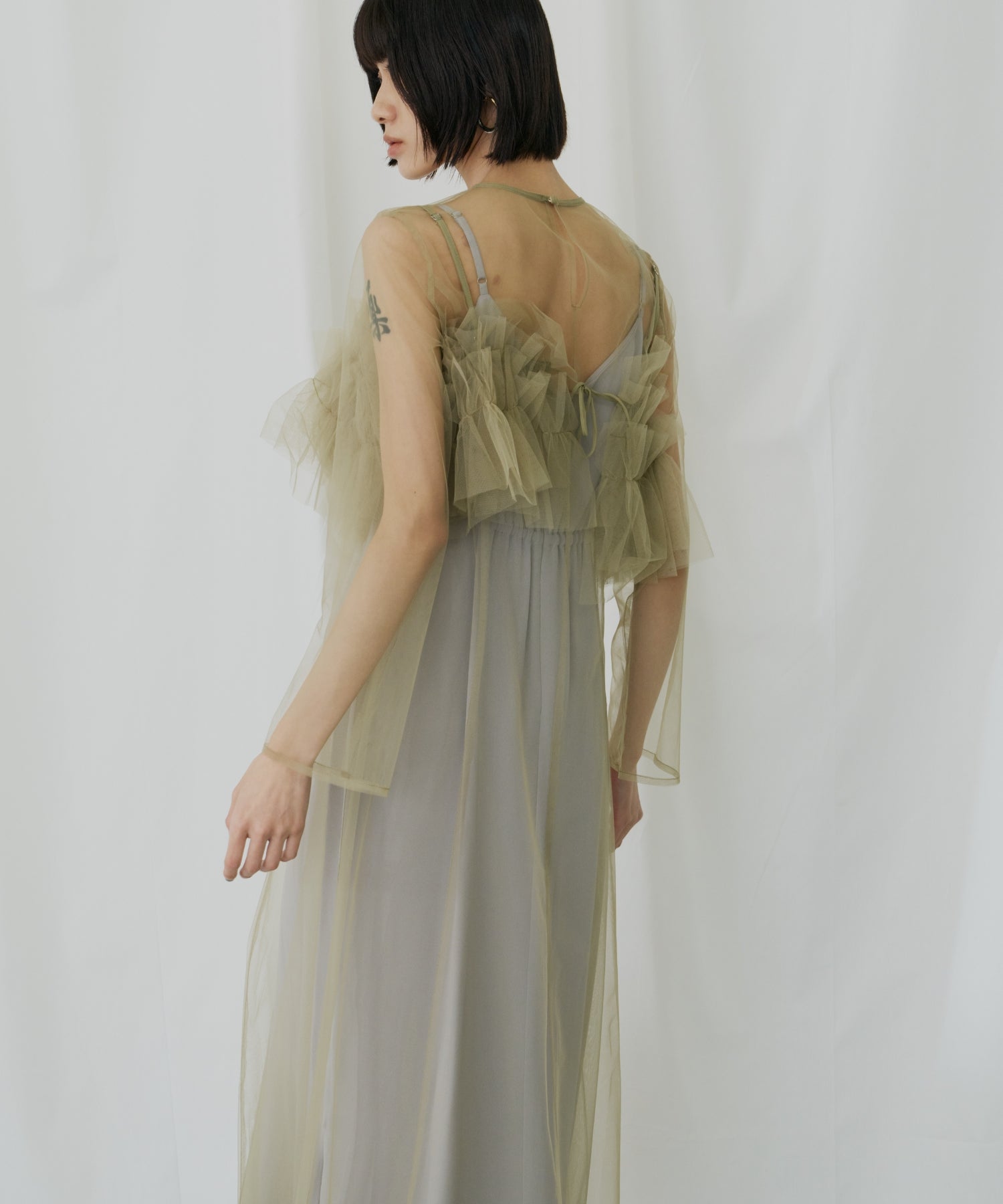 MULTIWAY VOLUME TULLE DRESS