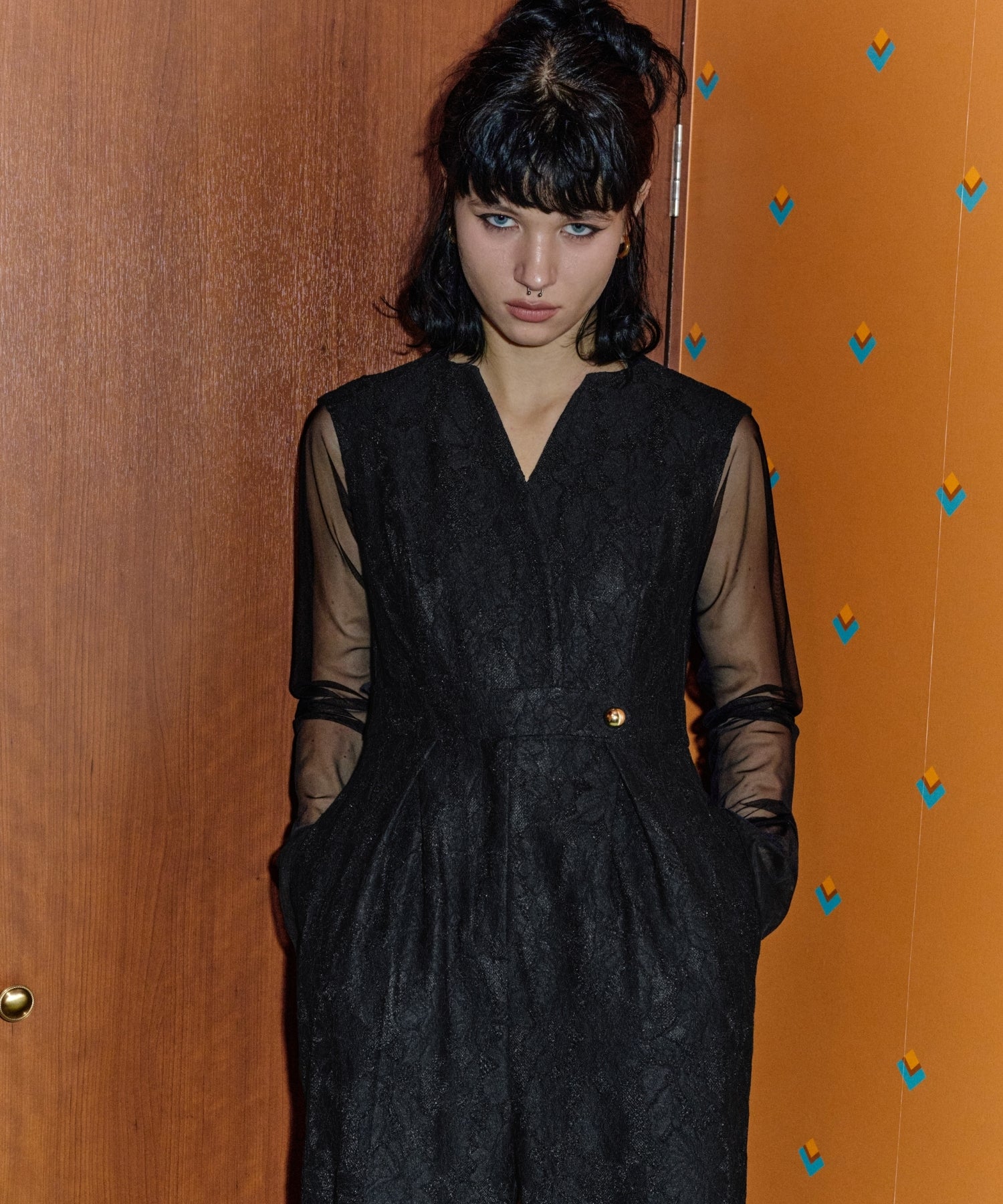BONDING LACE ALL-IN-ONE DRESS