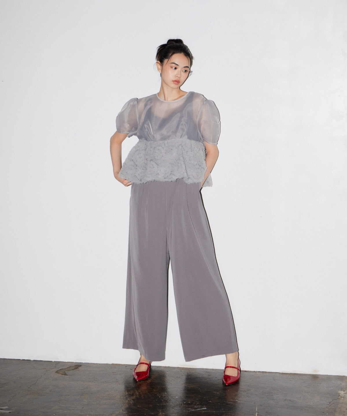 SWELL PEPLUM SET UP PANTS DRESS