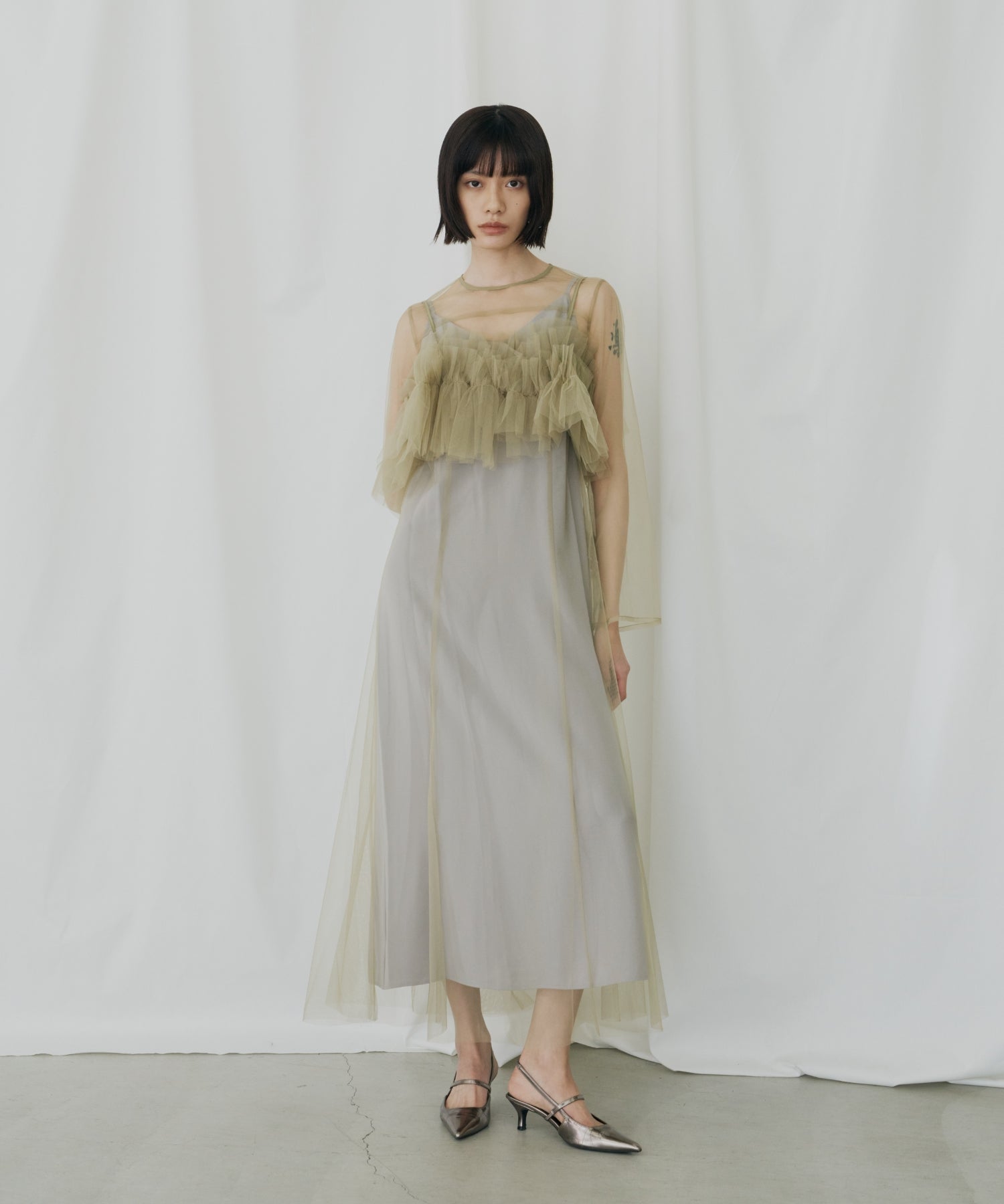 MULTIWAY VOLUME TULLE DRESS