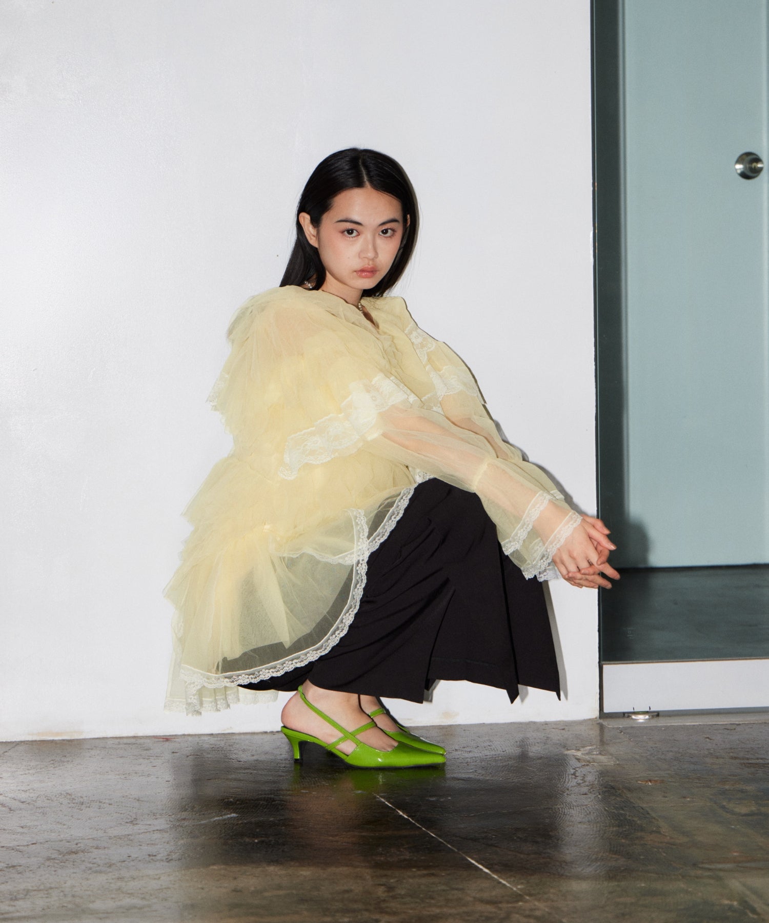RUFFLE TULLE TOPS & MINI DRESS