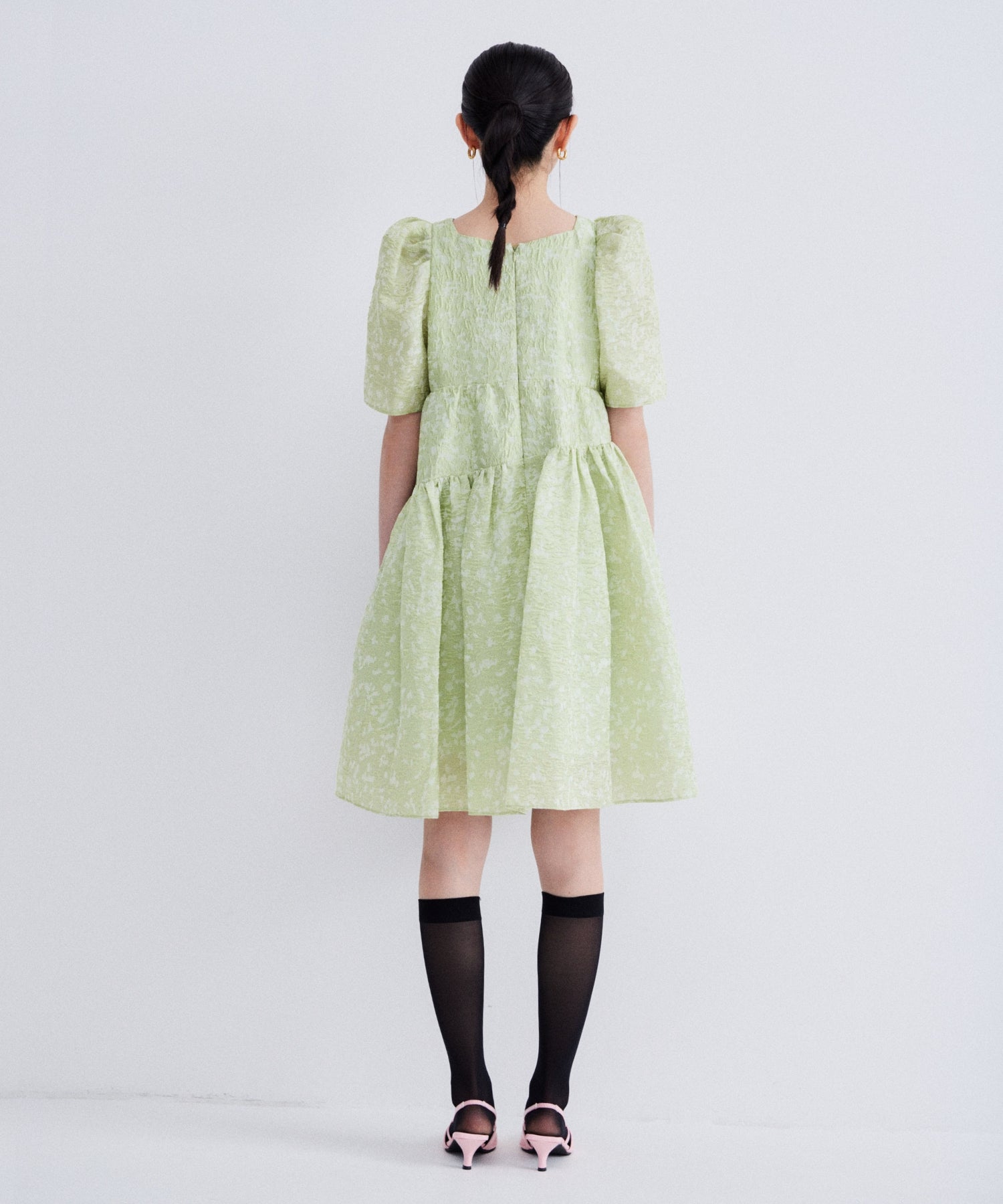 EDGE RIBBON MINI DRESS