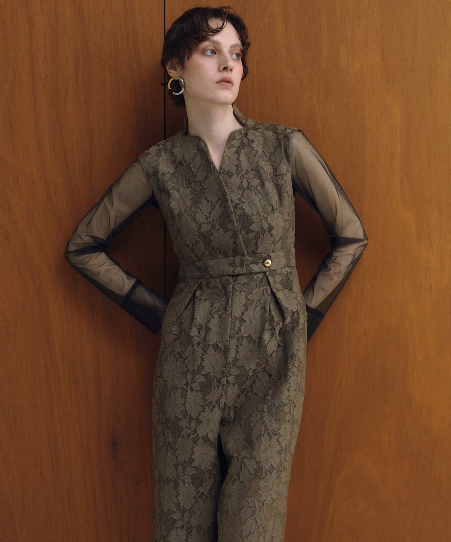 BONDING LACE ALL-IN-ONE DRESS