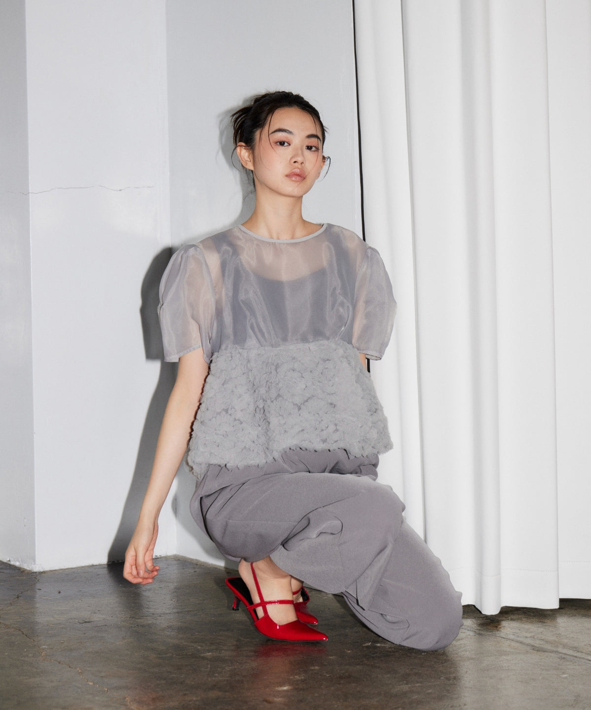 SWELL PEPLUM SET UP PANTS DRESS