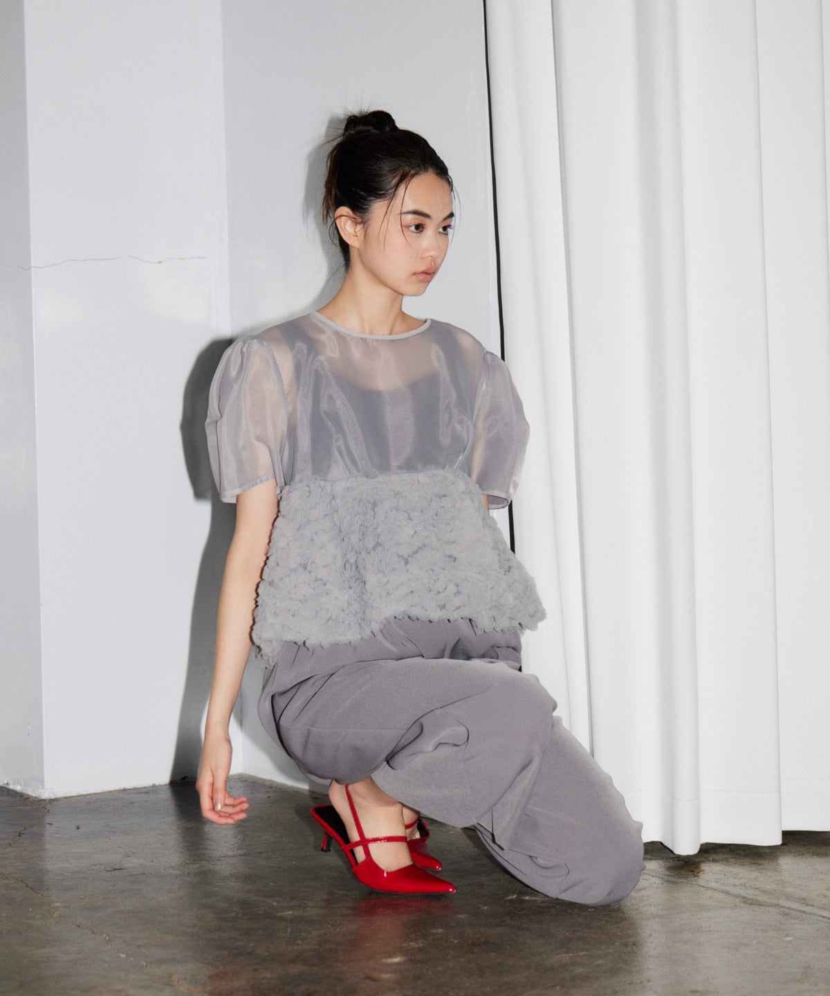 SWELL PEPLUM SET UP PANTS DRESS