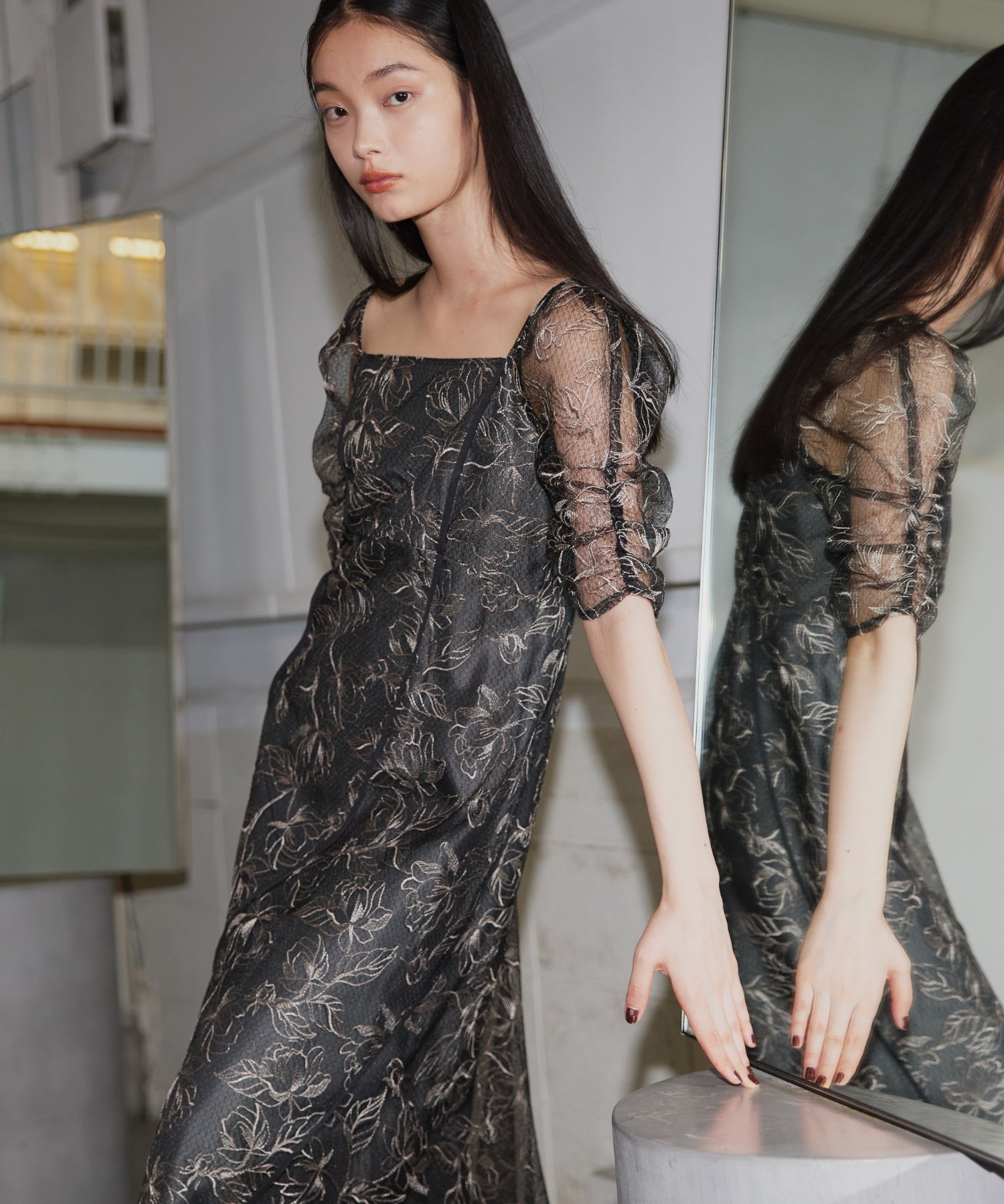 WAVE PIPING FRARE DRESS