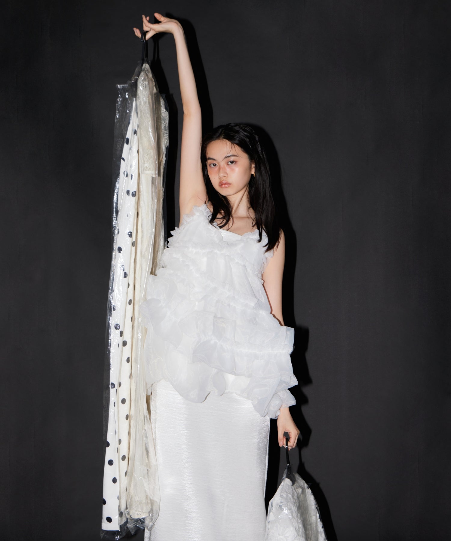ORGANZA FRILL BALLOON CAMI