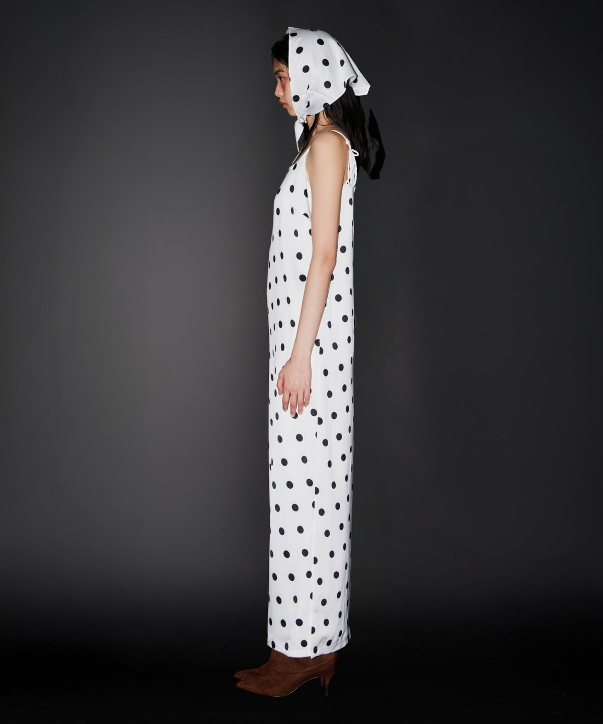 【POPUP】MINIMAL DOT SATIN DRESS