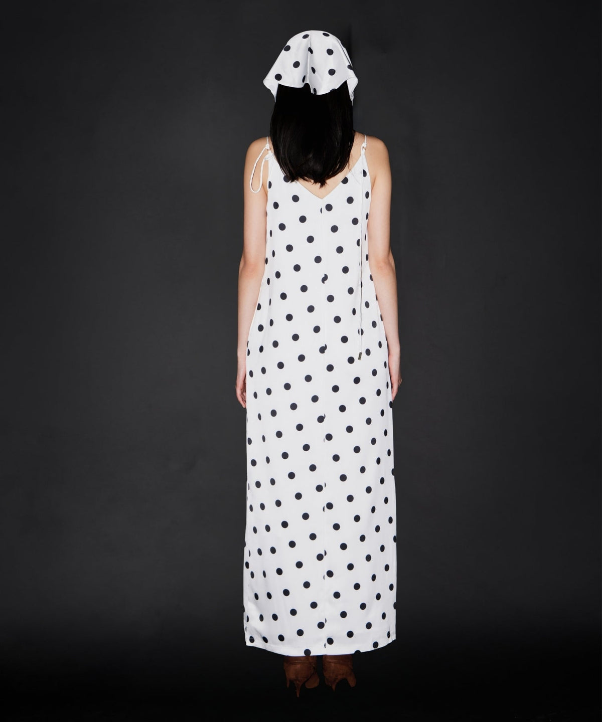 【POPUP】MINIMAL DOT SATIN DRESS