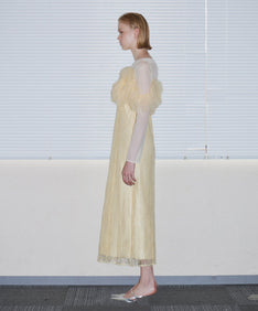 TULLE SPARKLE DRESS イエロー 横向き
全身