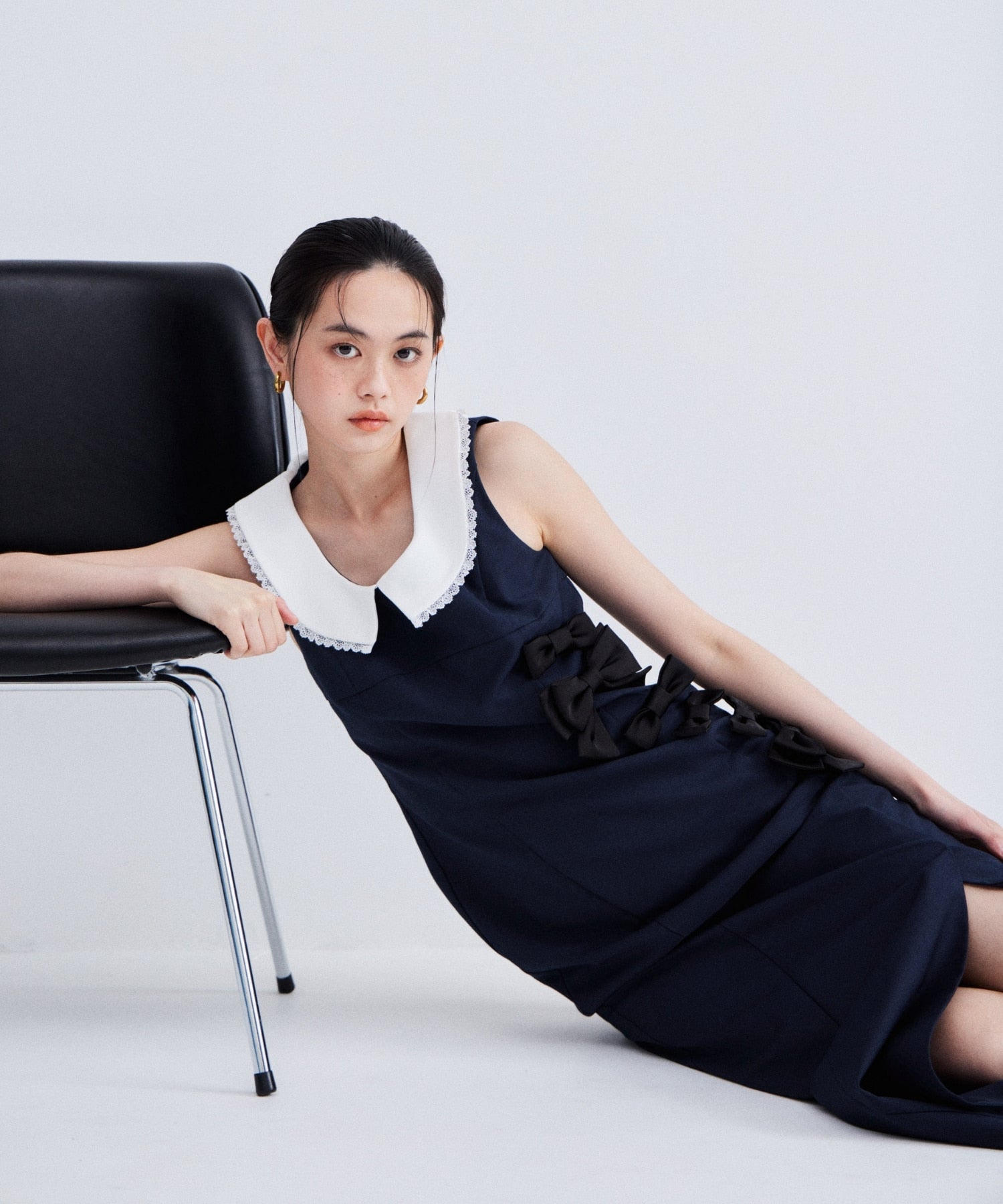 MIXED RIBBON LINE DRESS