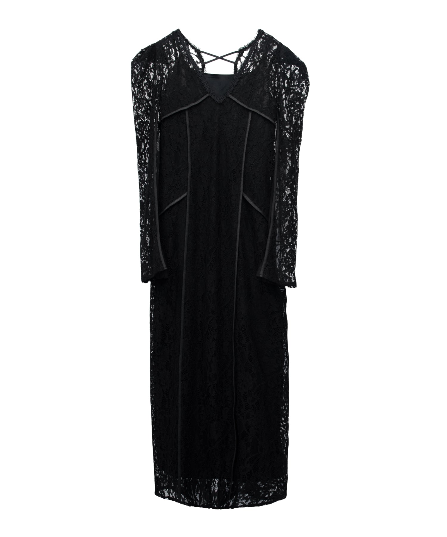 CORDED LACE LAYERED DRESS