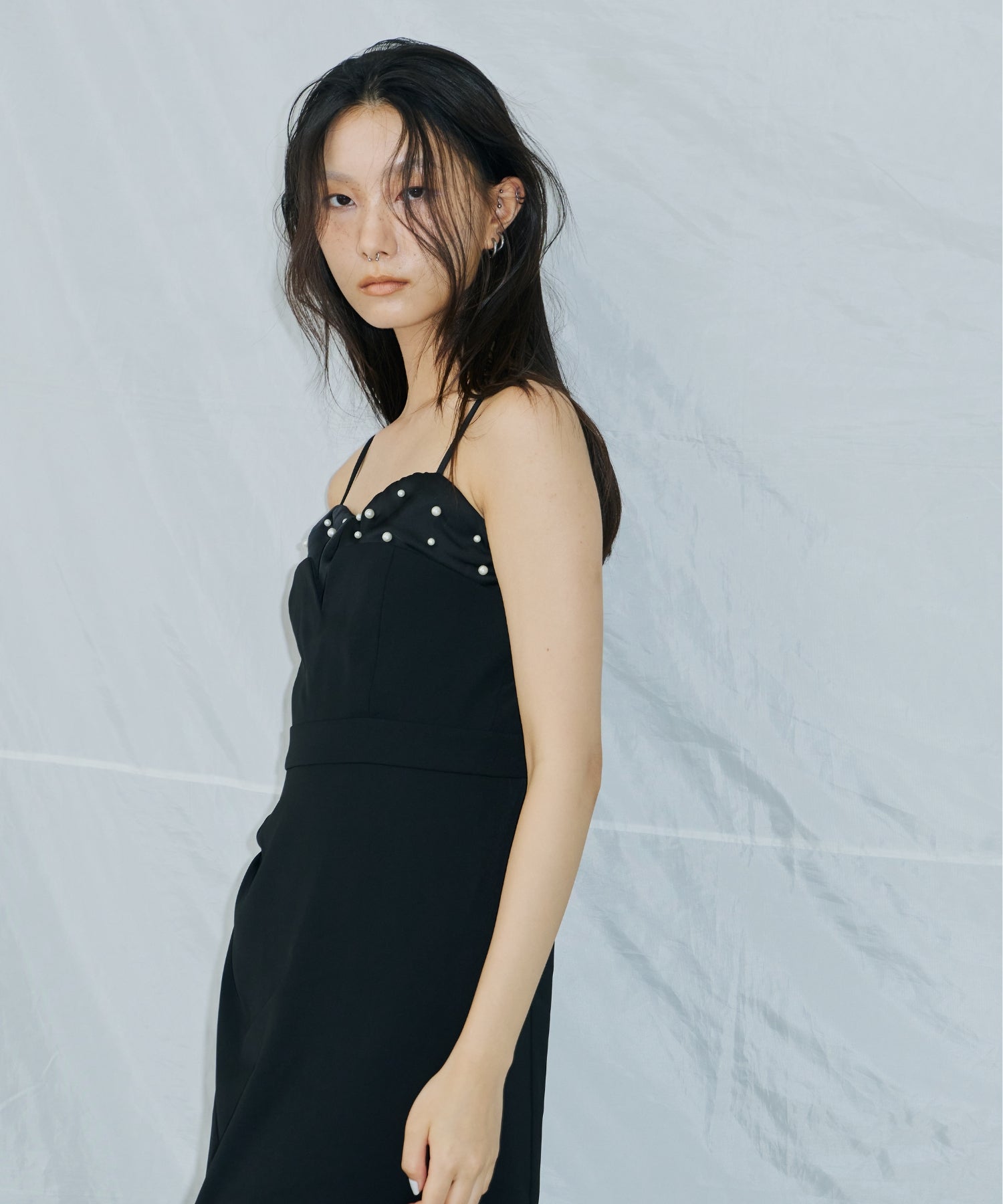DROPPED PEARL DRESS
